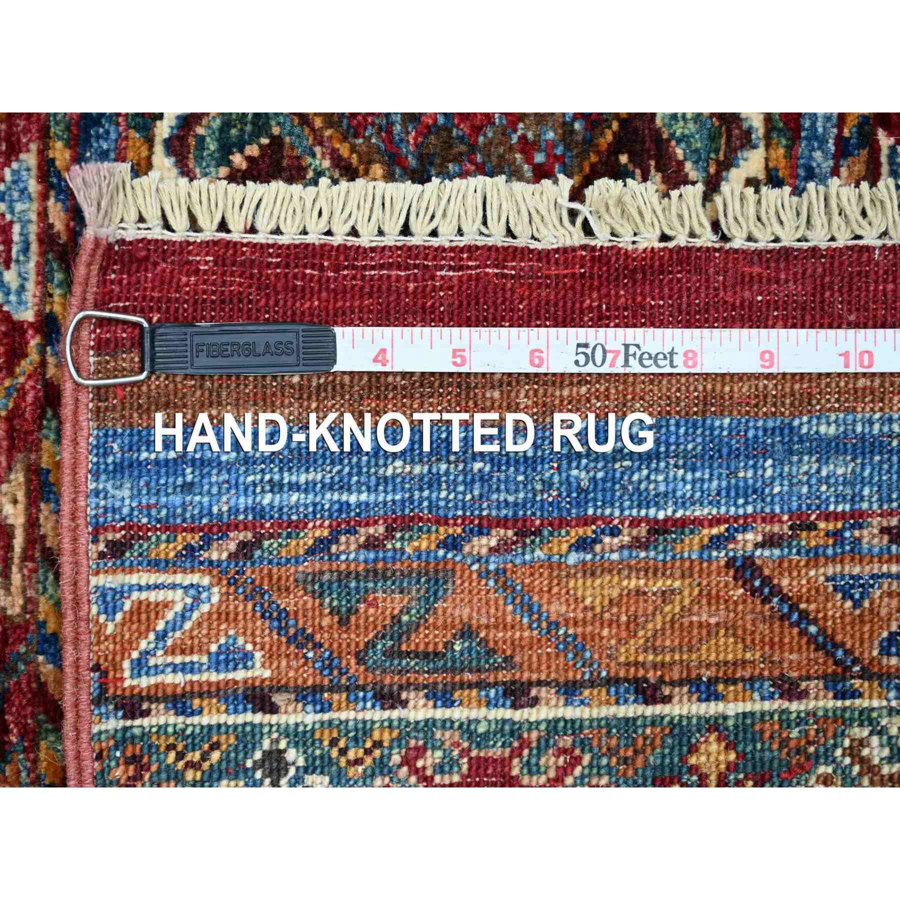 Tribal-Geometric-Hand-Knotted-Rug-113860