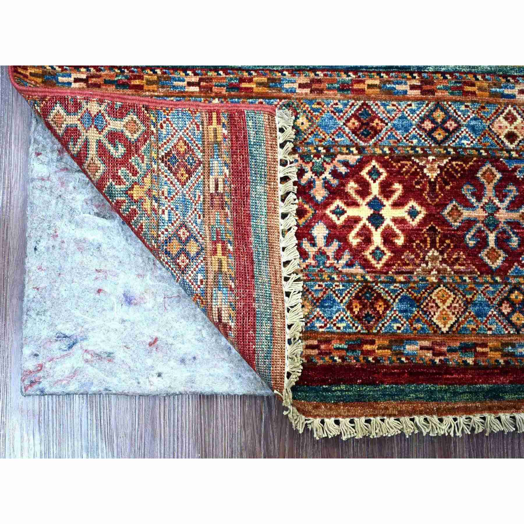 Tribal-Geometric-Hand-Knotted-Rug-113870