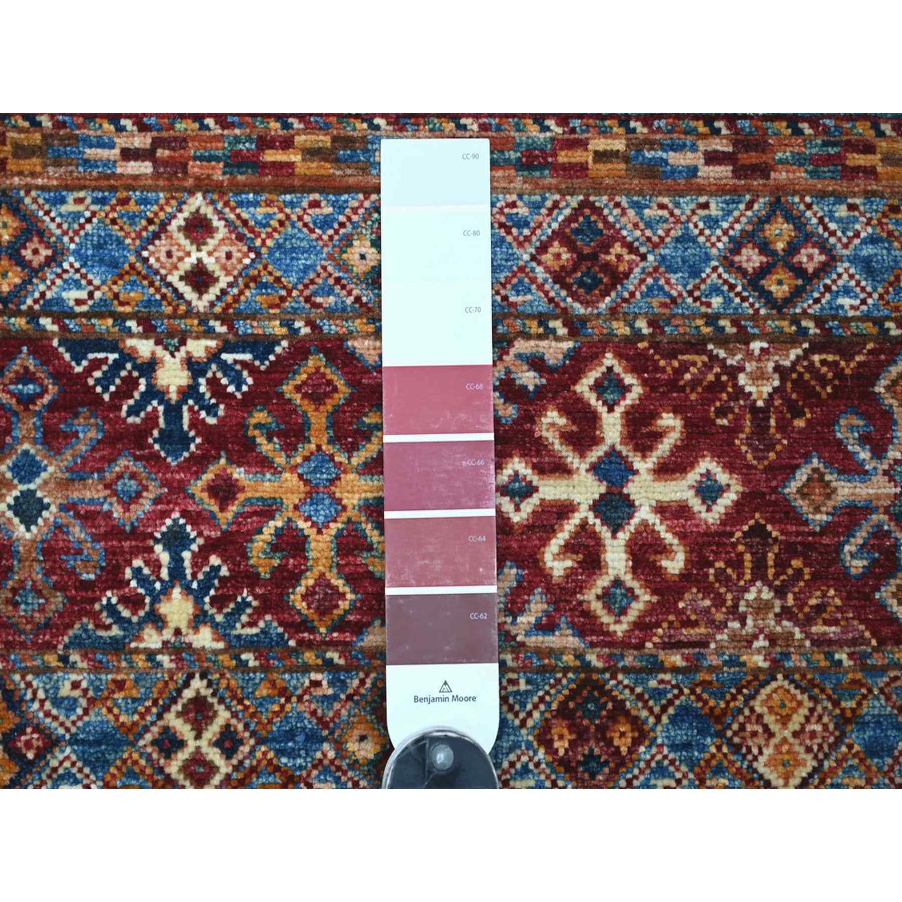 Tribal-Geometric-Hand-Knotted-Rug-113870