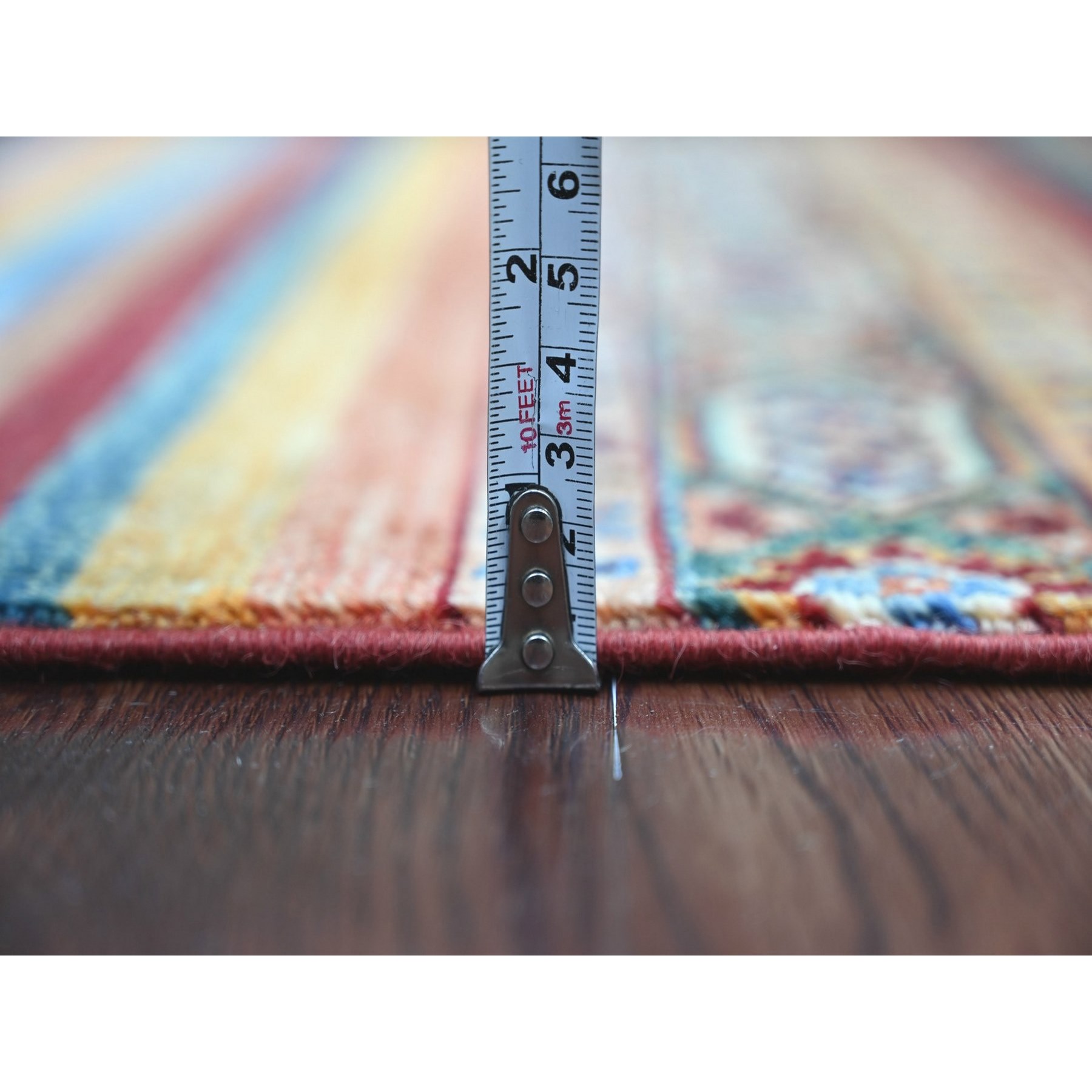 Tribal-Geometric-Hand-Knotted-Rug-113870