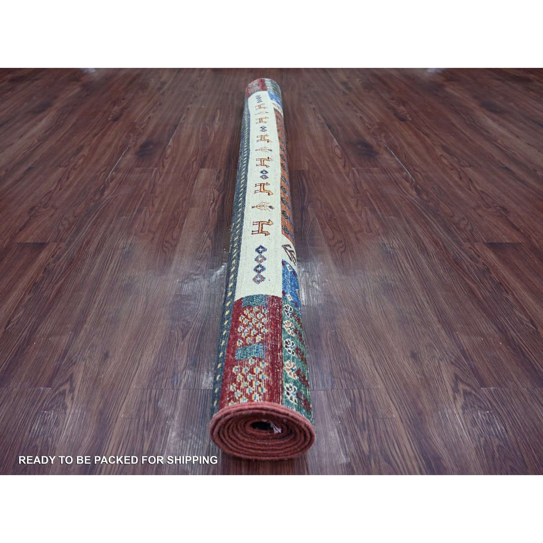 Tribal-Geometric-Hand-Knotted-Rug-113875