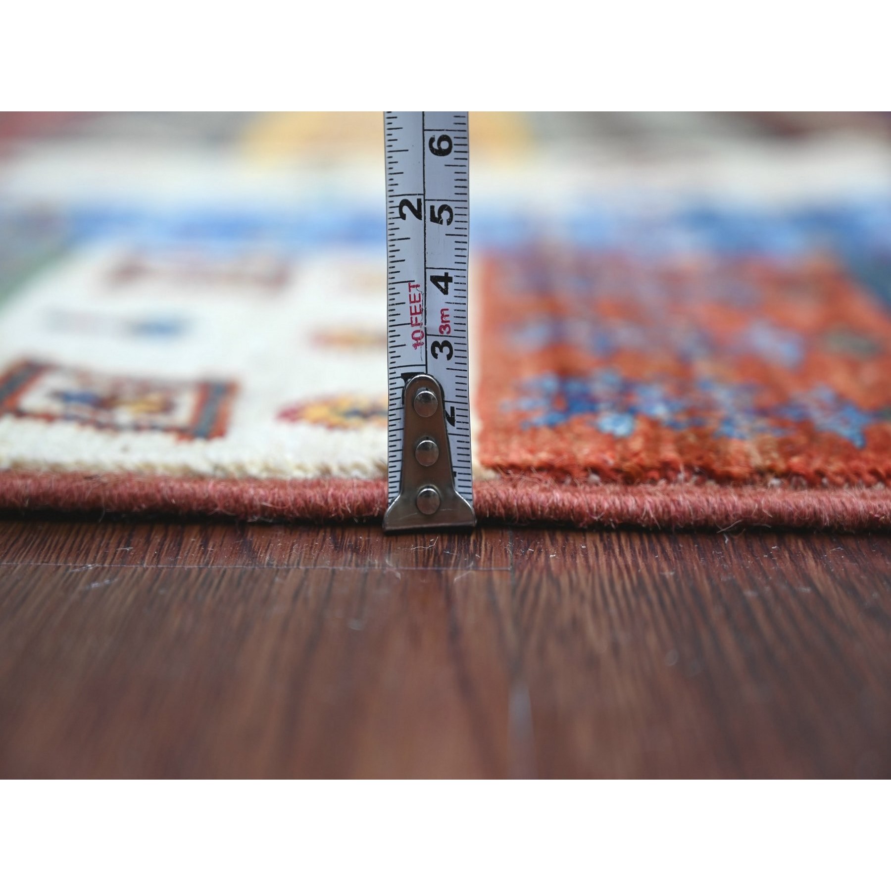 Tribal-Geometric-Hand-Knotted-Rug-113875