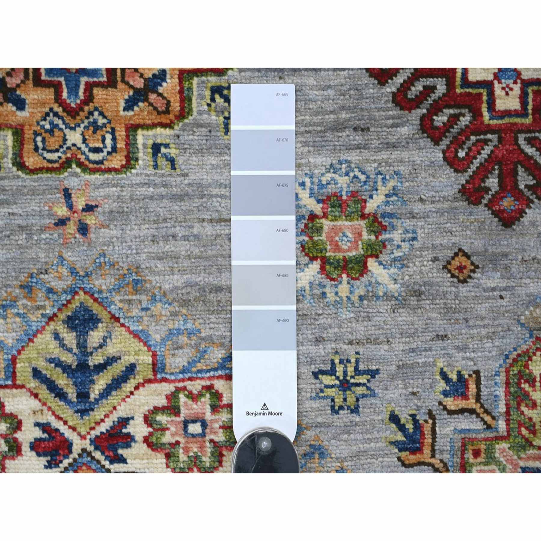 Tribal-Geometric-Hand-Knotted-Rug-113885