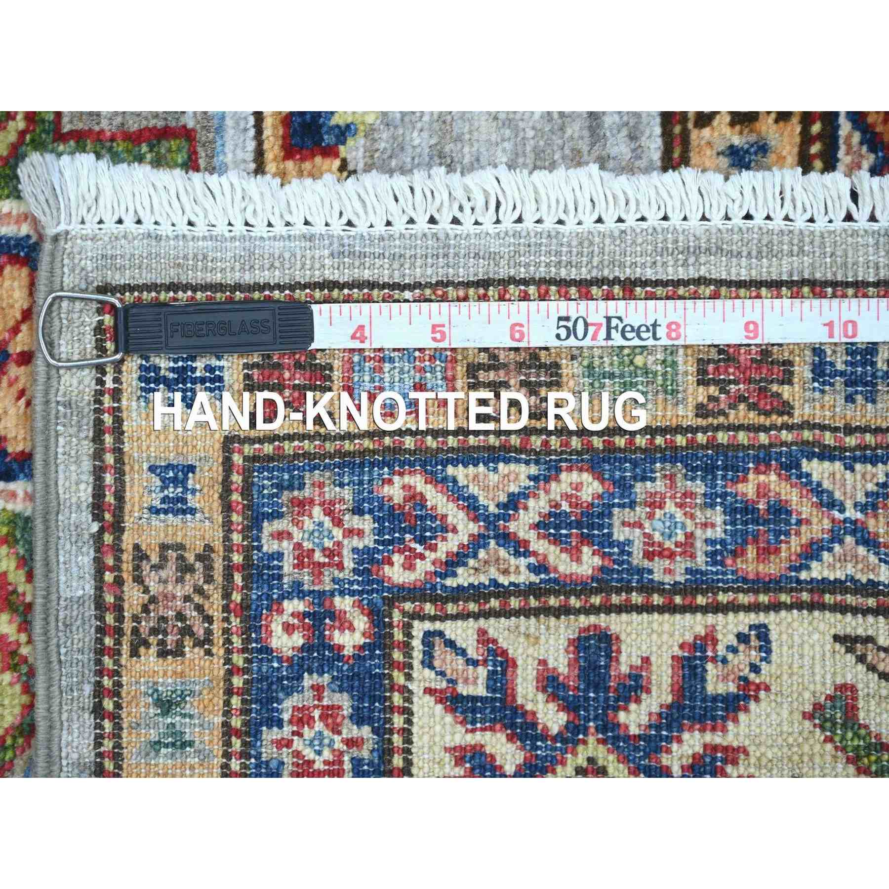 Tribal-Geometric-Hand-Knotted-Rug-113885