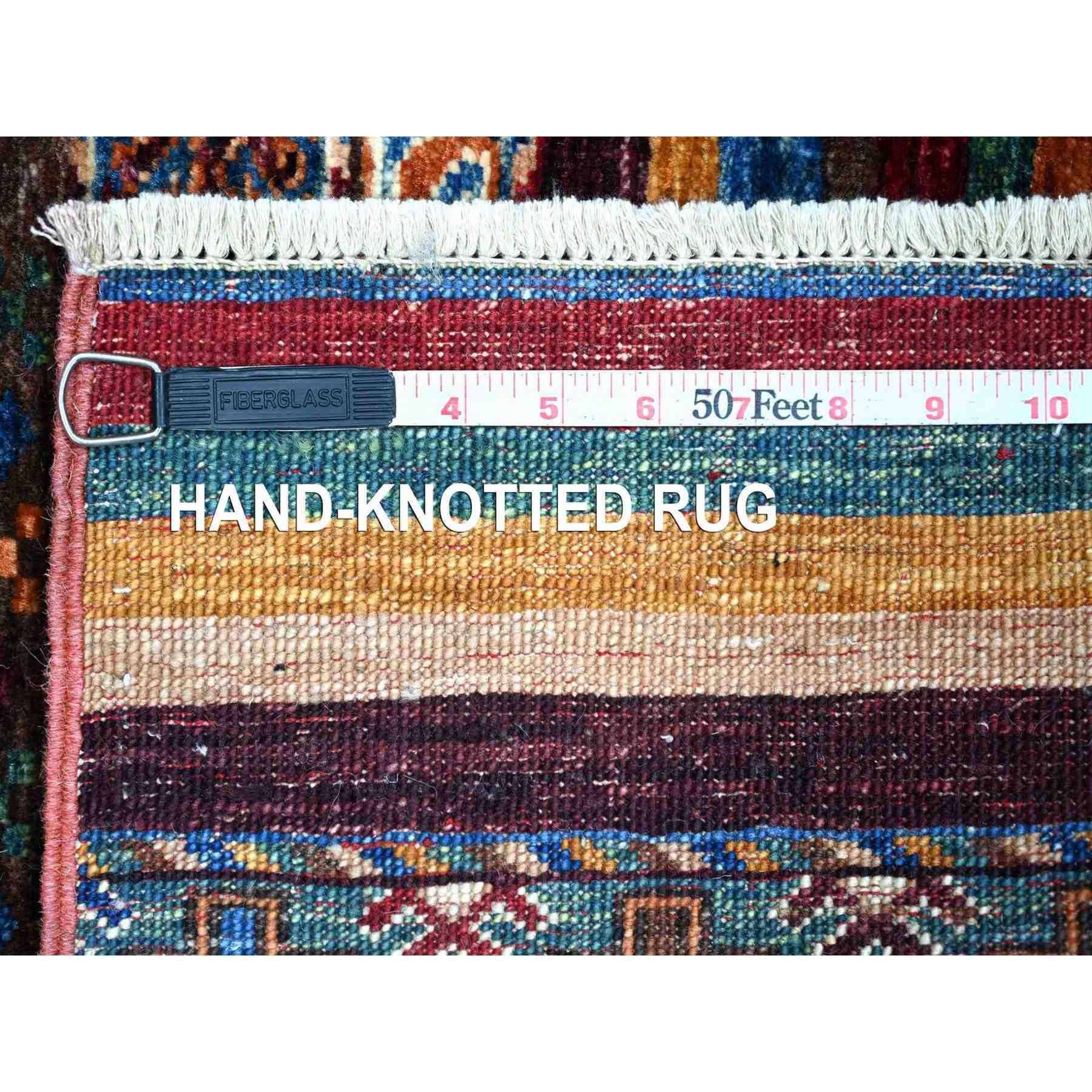 Tribal-Geometric-Hand-Knotted-Rug-113900