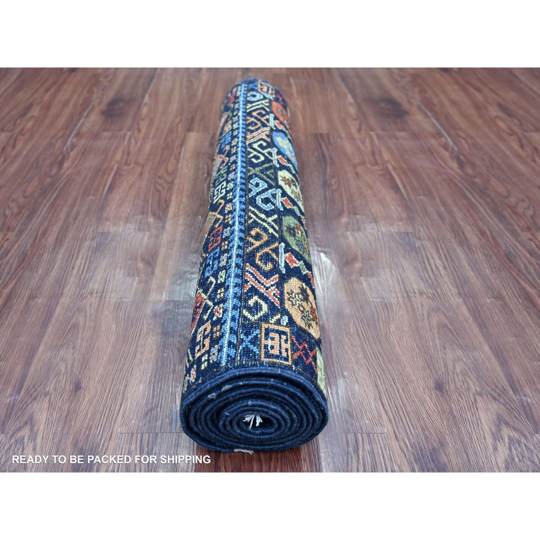 Tribal-Geometric-Hand-Knotted-Rug-113935