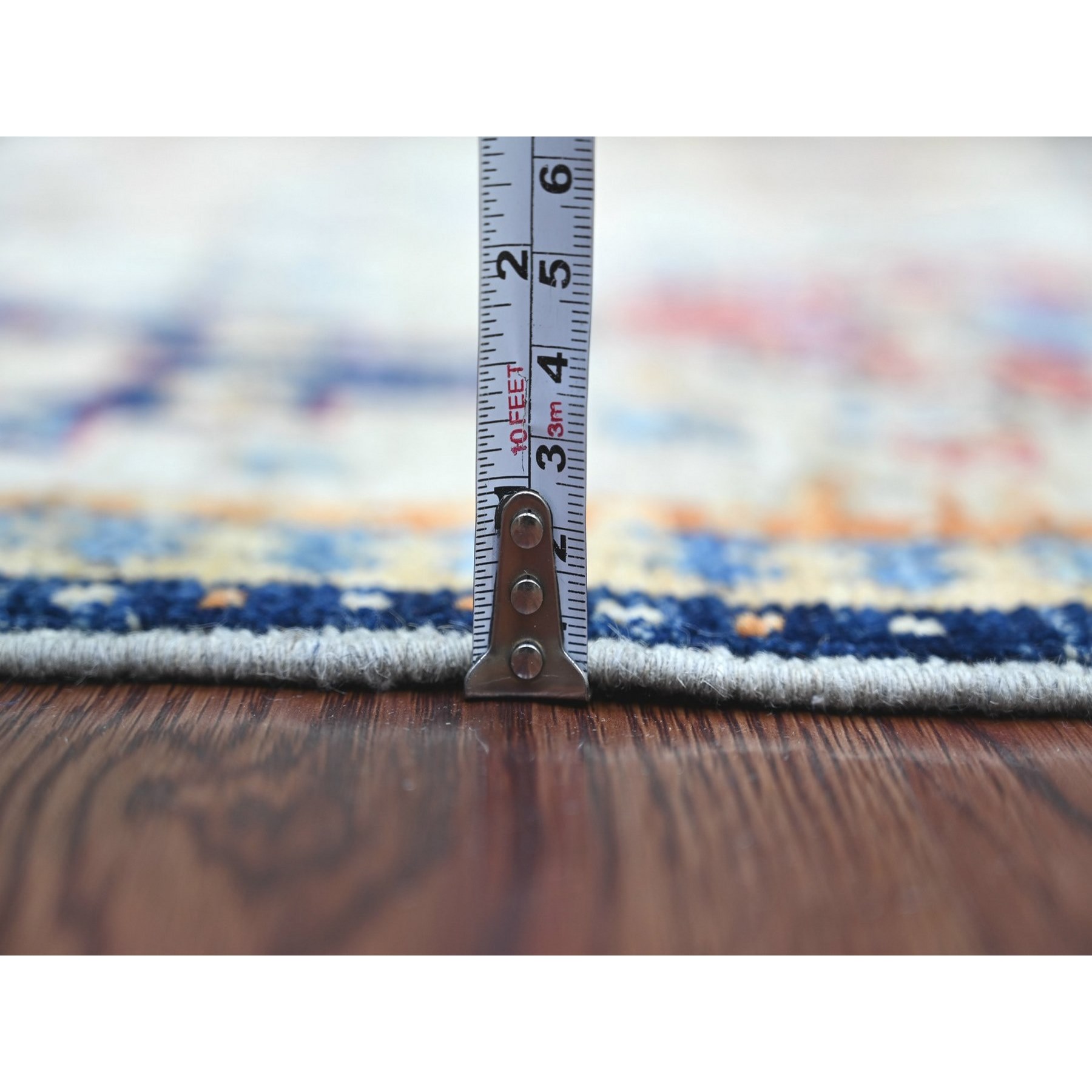 Tribal-Geometric-Hand-Knotted-Rug-113940
