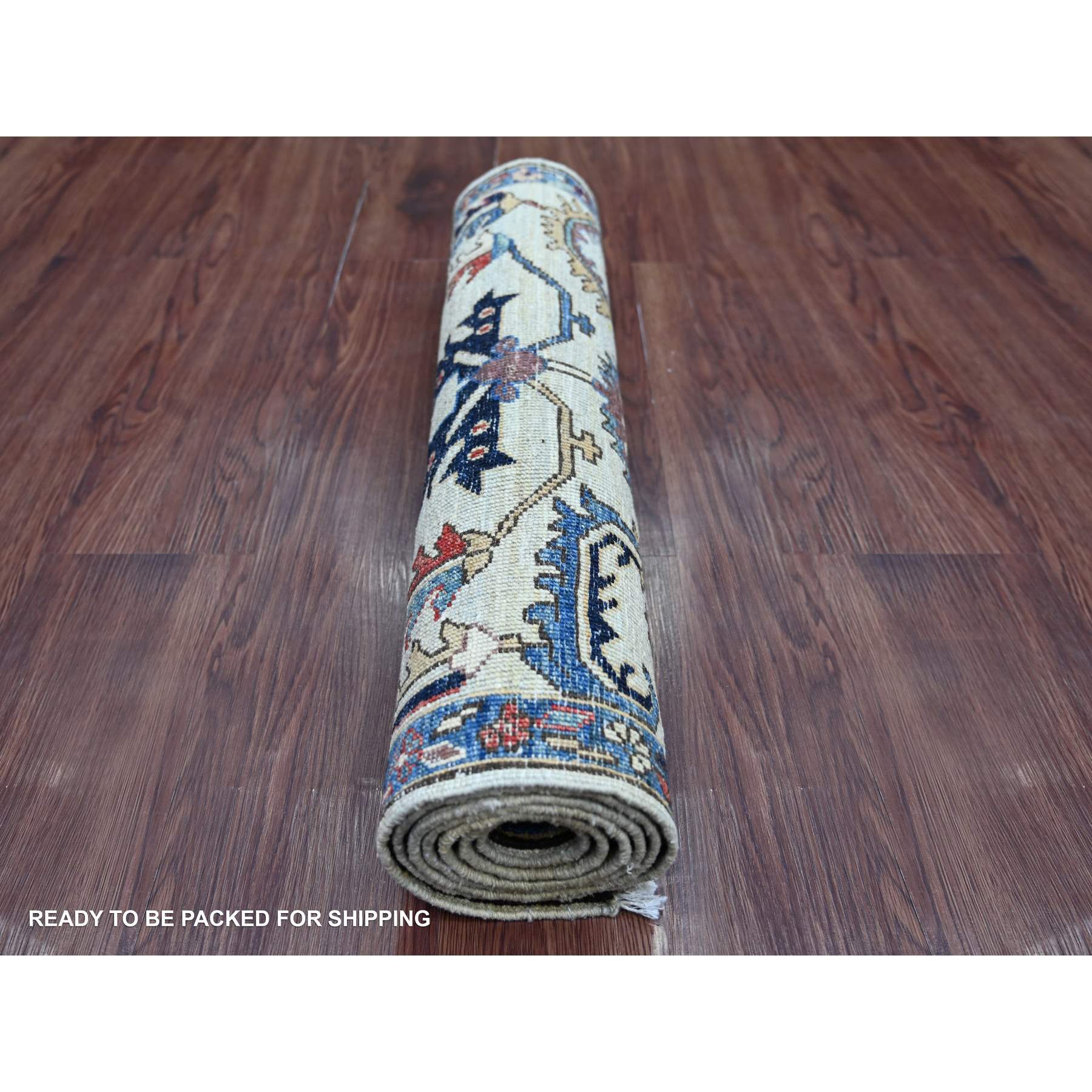 Tribal-Geometric-Hand-Knotted-Rug-114100