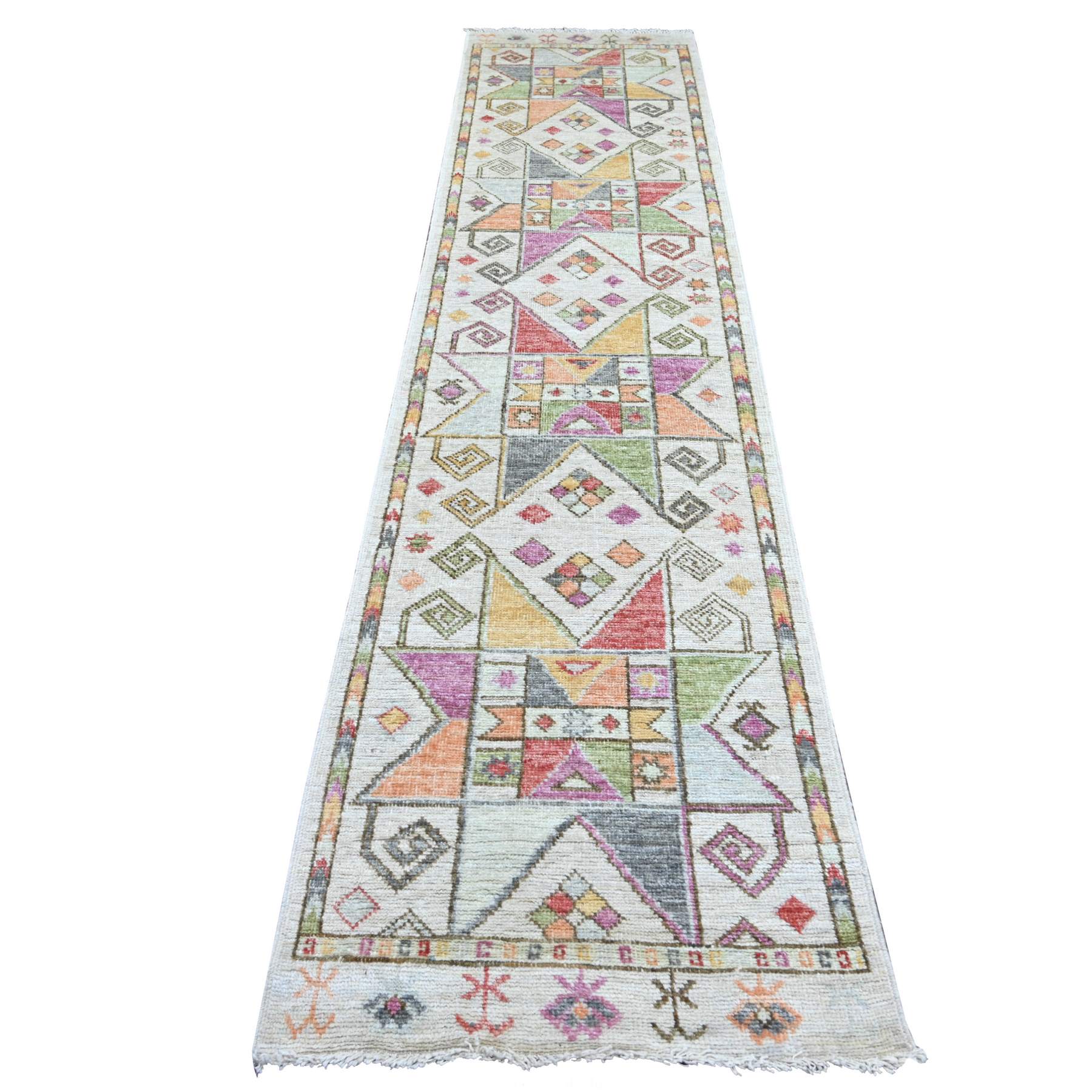 Tribal-Geometric-Hand-Knotted-Rug-114130