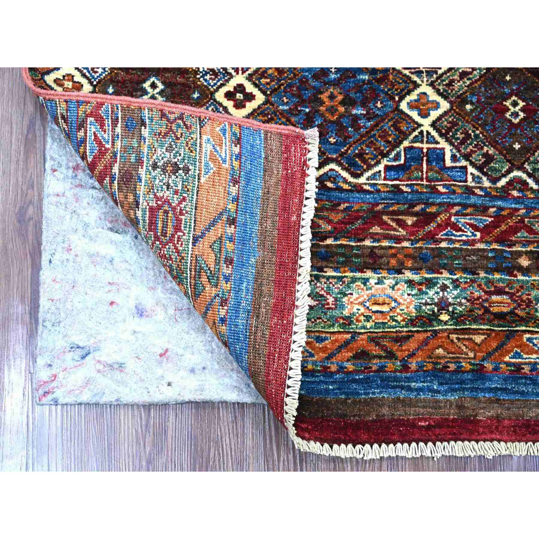 Tribal-Geometric-Hand-Knotted-Rug-114160