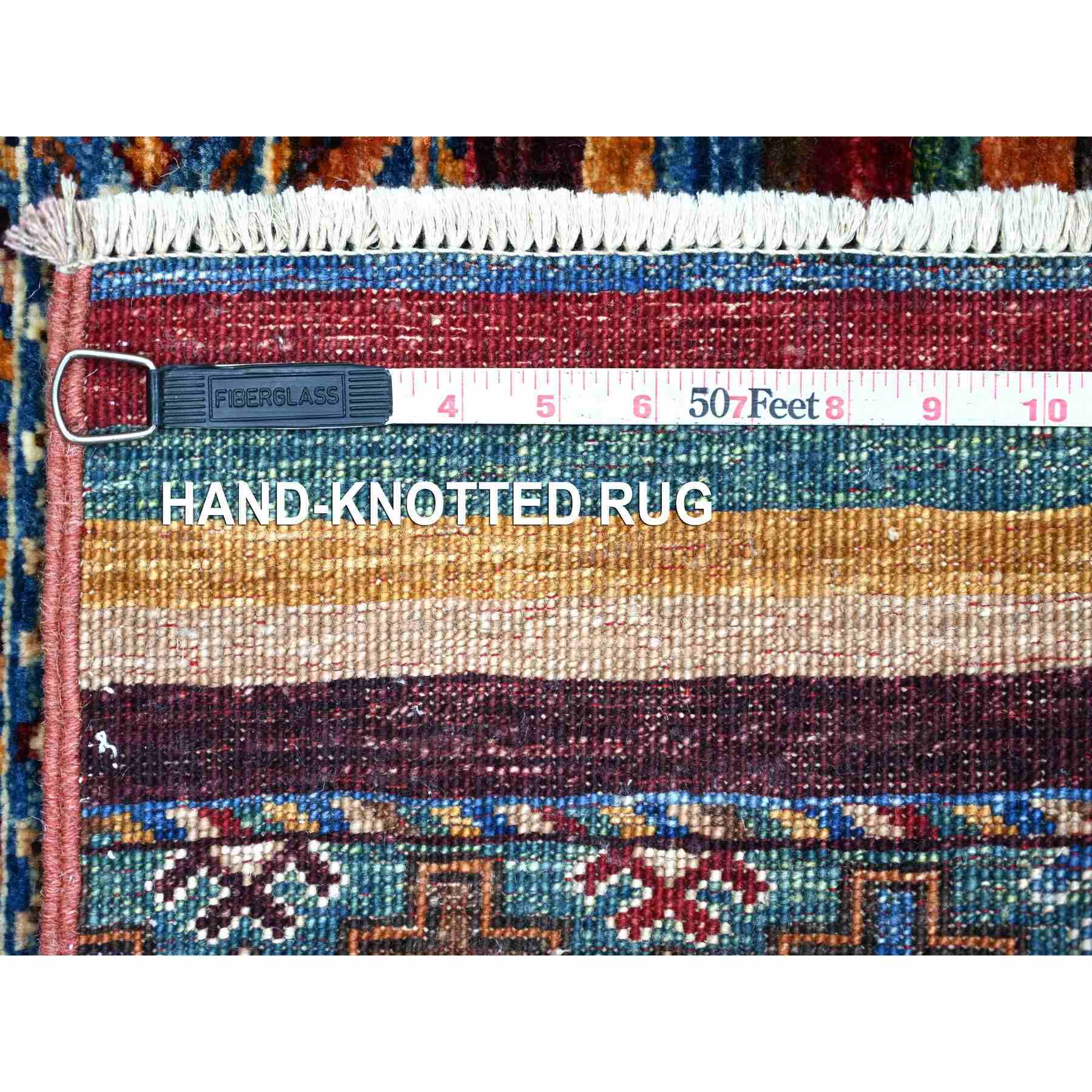 Tribal-Geometric-Hand-Knotted-Rug-114160