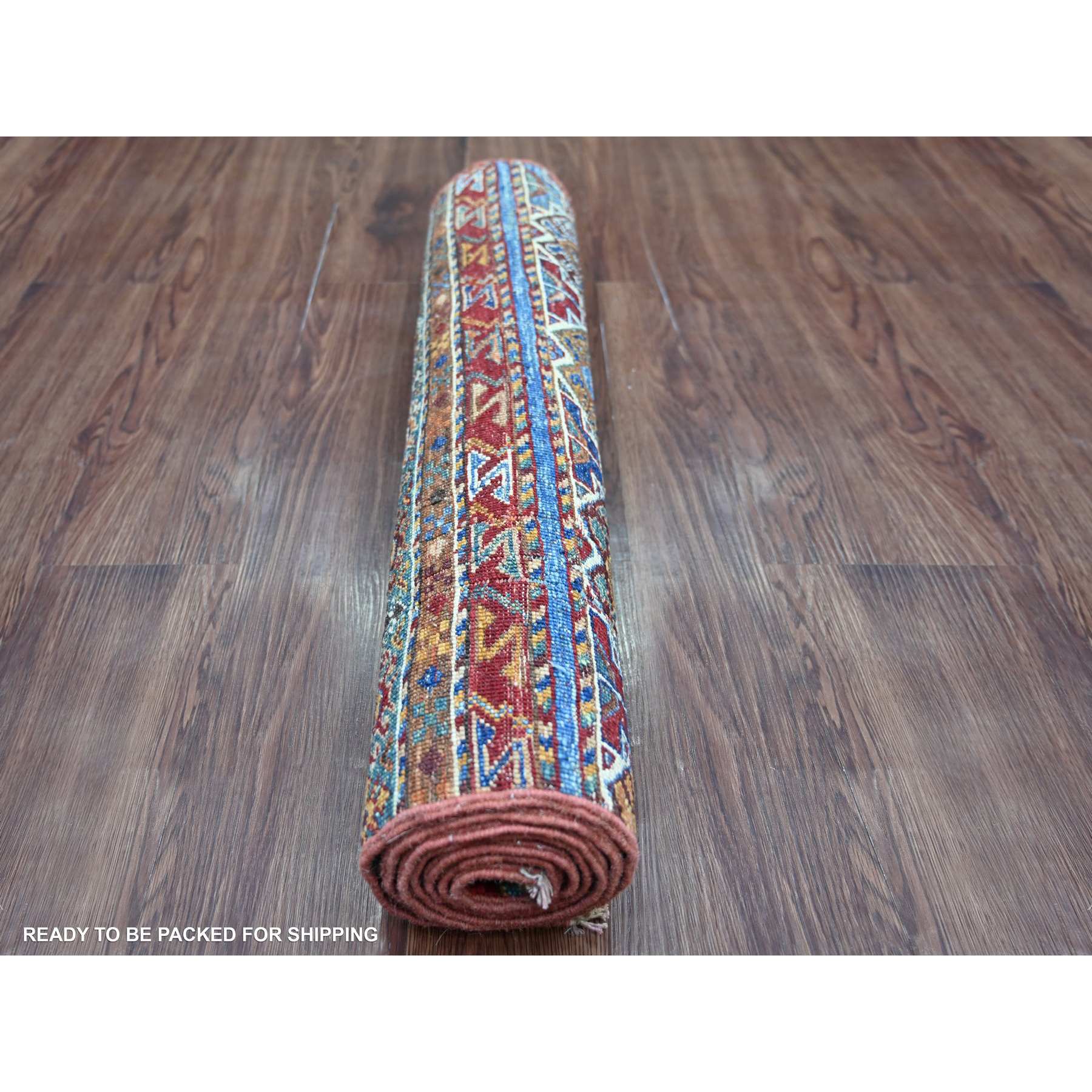 Tribal-Geometric-Hand-Knotted-Rug-114170
