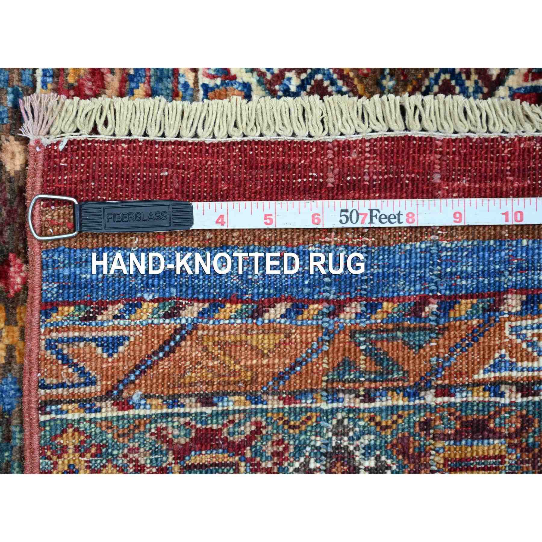 Tribal-Geometric-Hand-Knotted-Rug-114170
