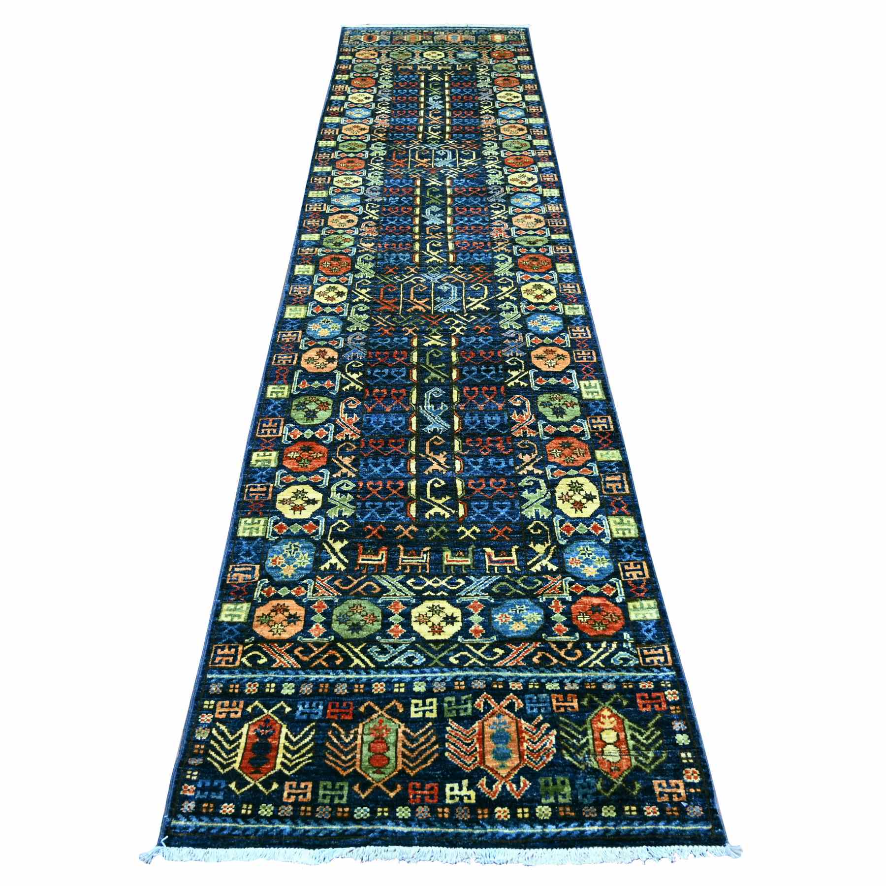 Tribal-Geometric-Hand-Knotted-Rug-114195