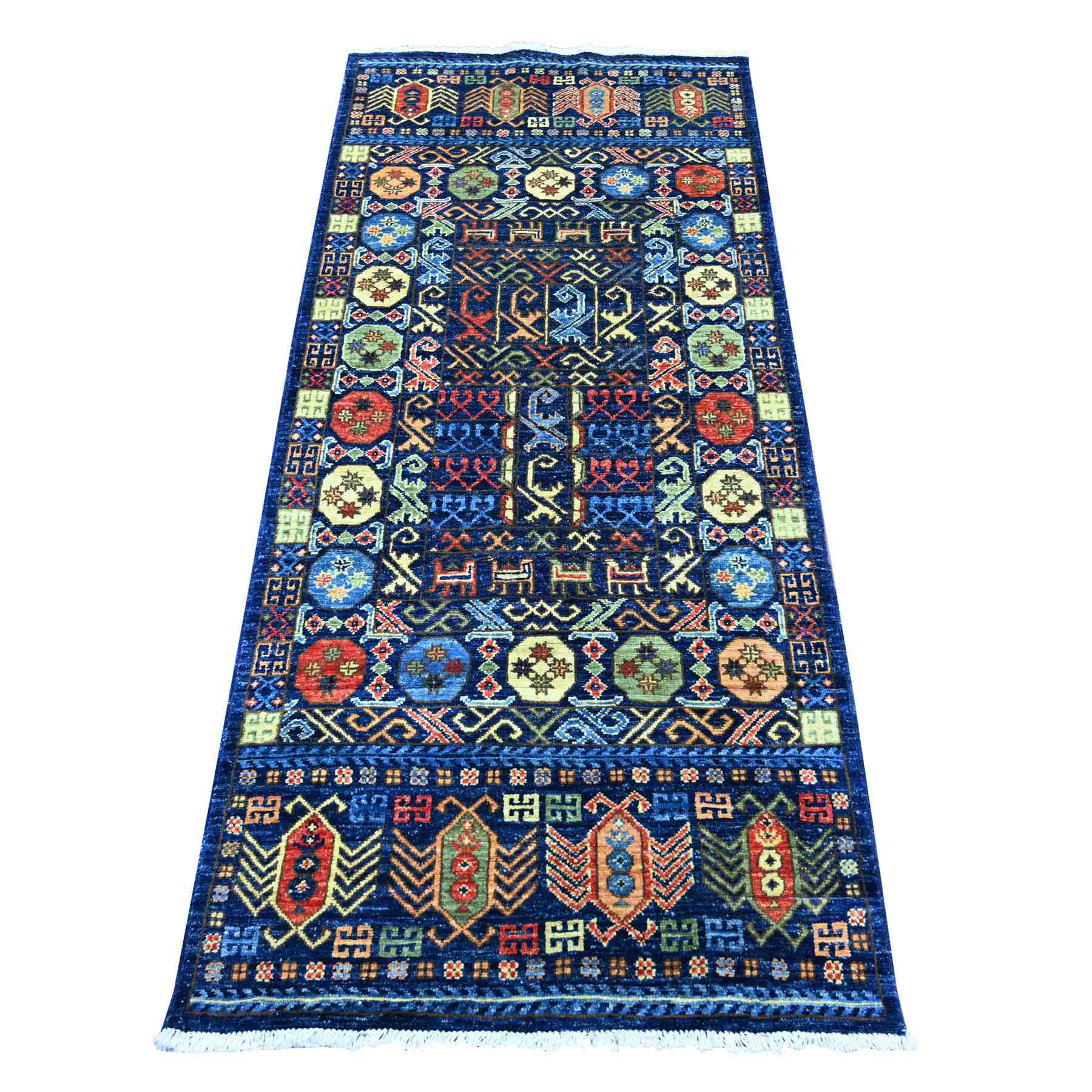 Tribal-Geometric-Hand-Knotted-Rug-114205