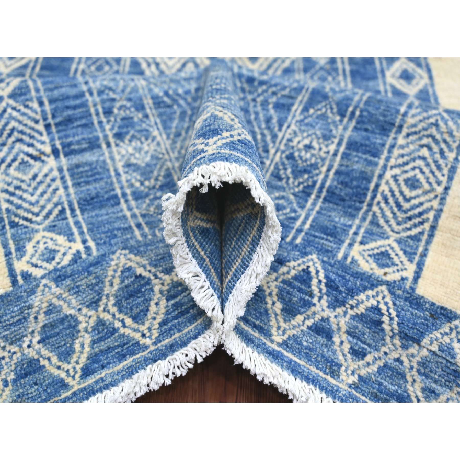 Tribal-Geometric-Hand-Knotted-Rug-114220