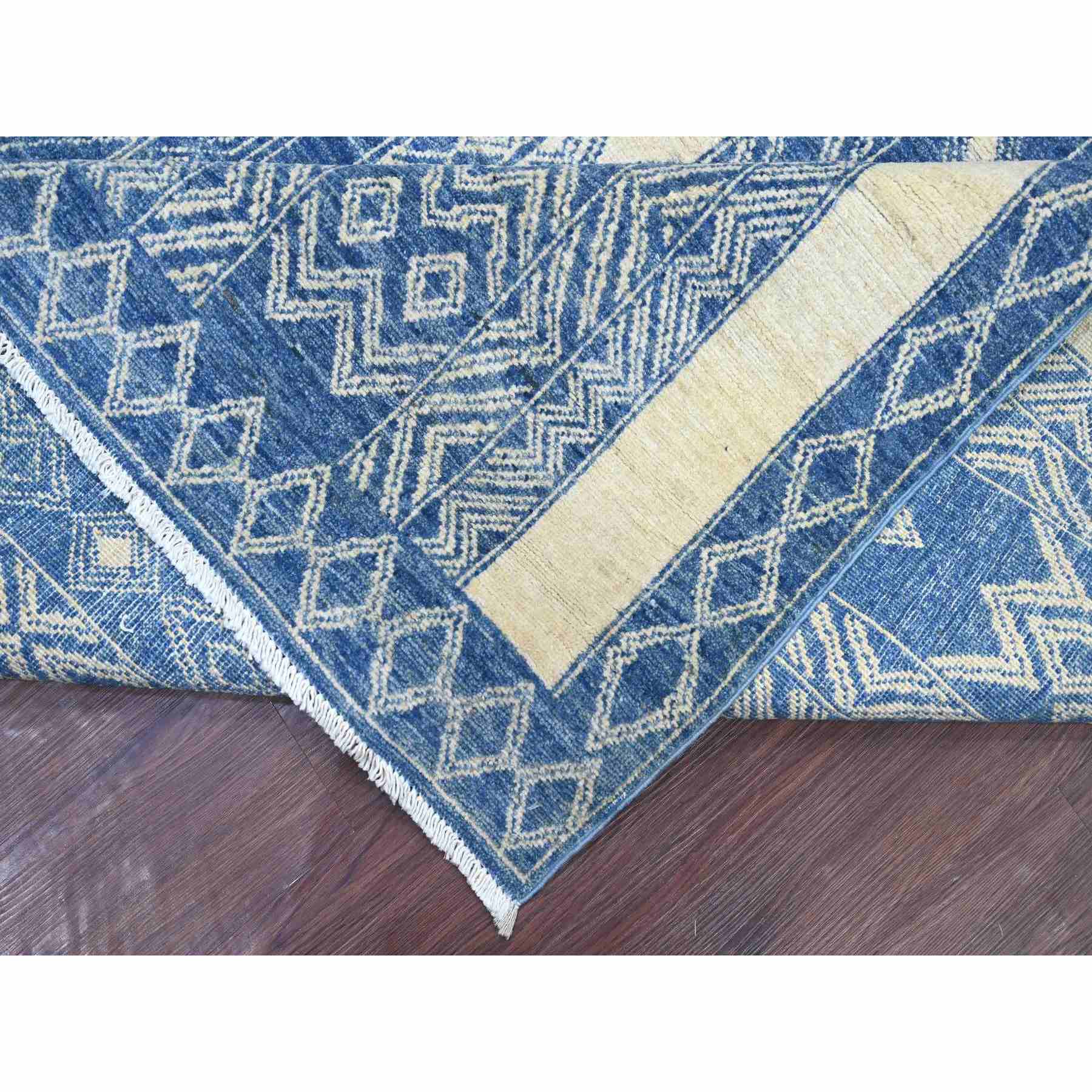 Tribal-Geometric-Hand-Knotted-Rug-114220