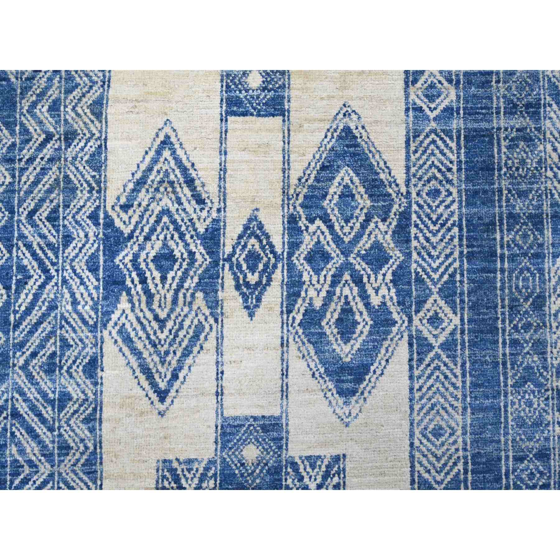Tribal-Geometric-Hand-Knotted-Rug-114220