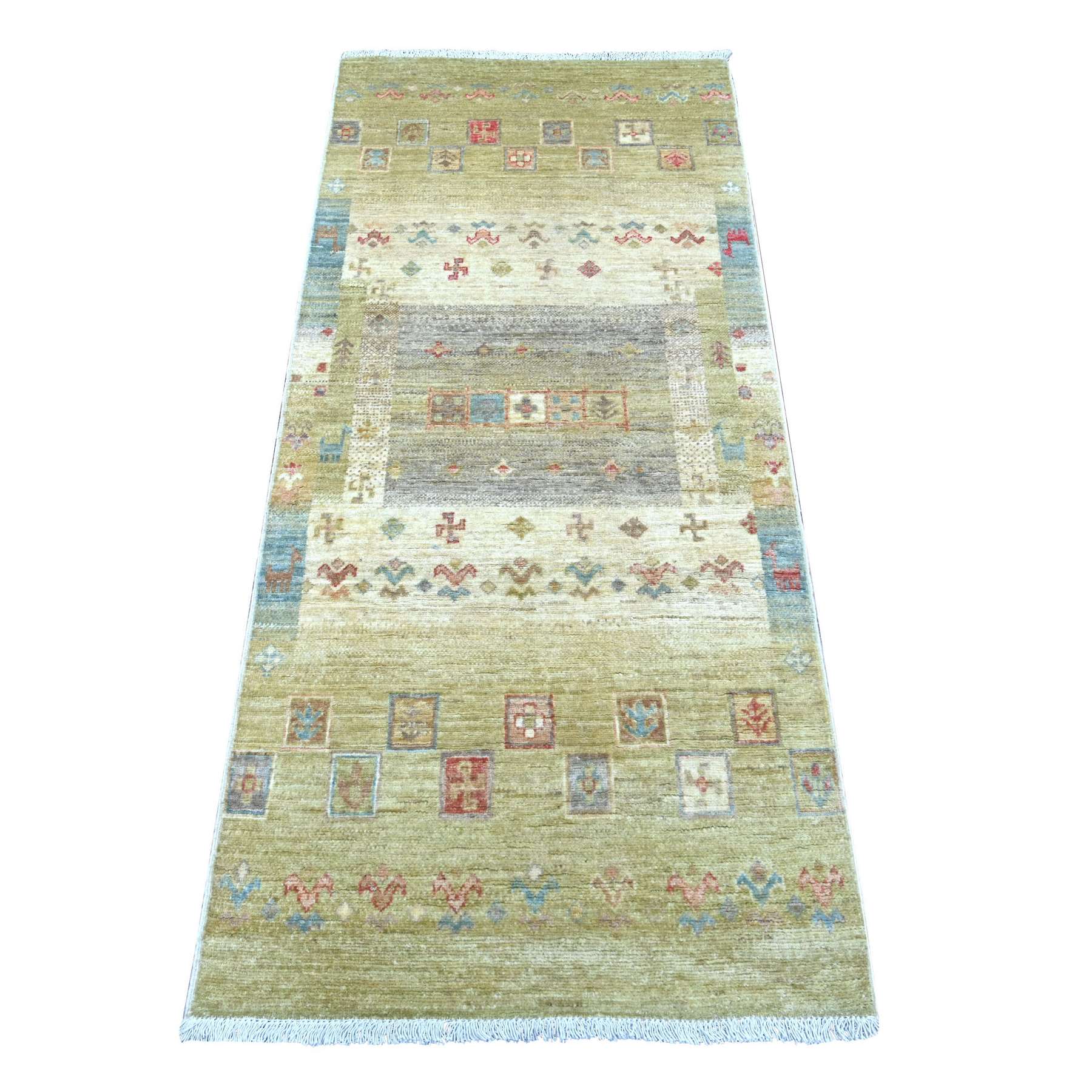 Tribal-Geometric-Hand-Knotted-Rug-114330