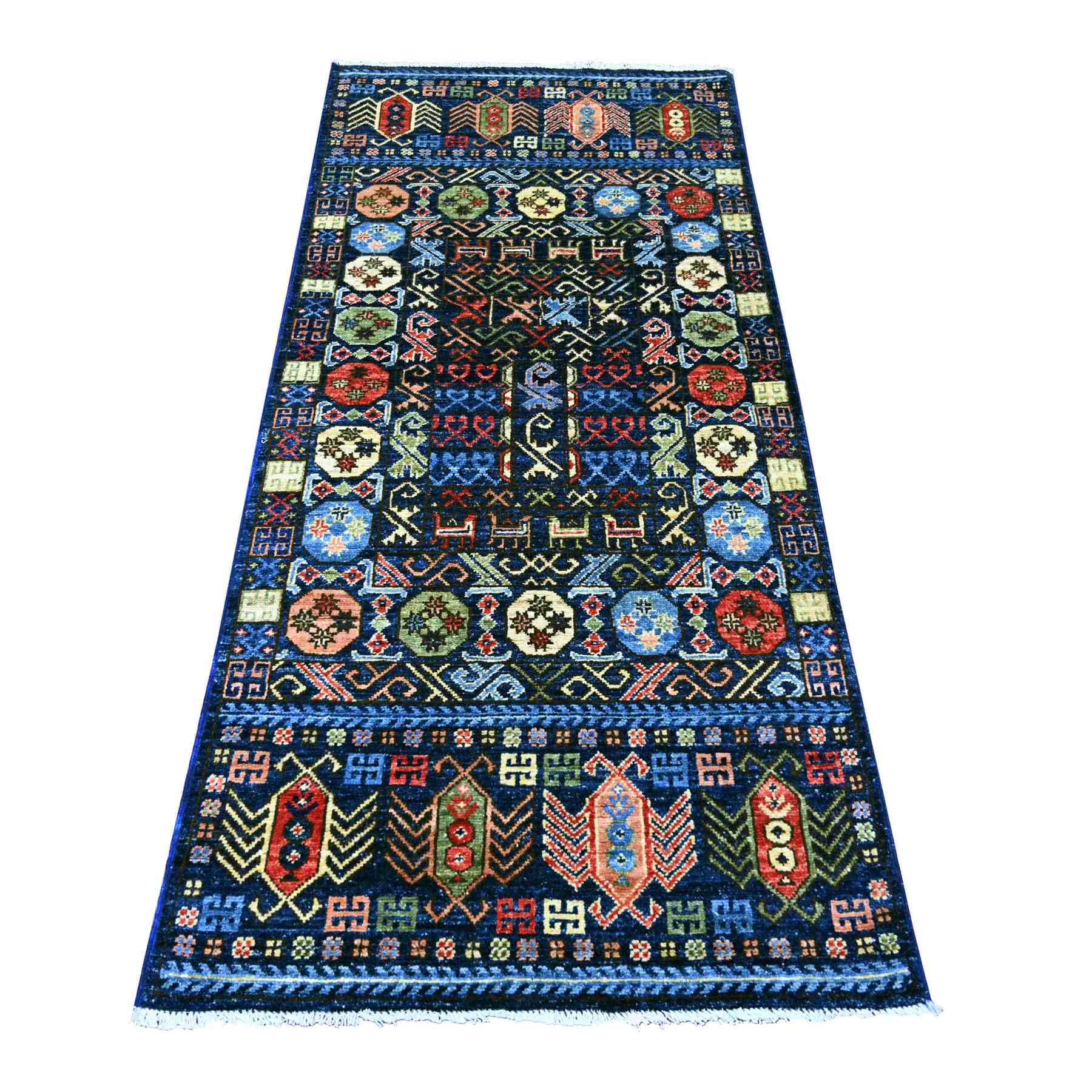 Tribal-Geometric-Hand-Knotted-Rug-114465