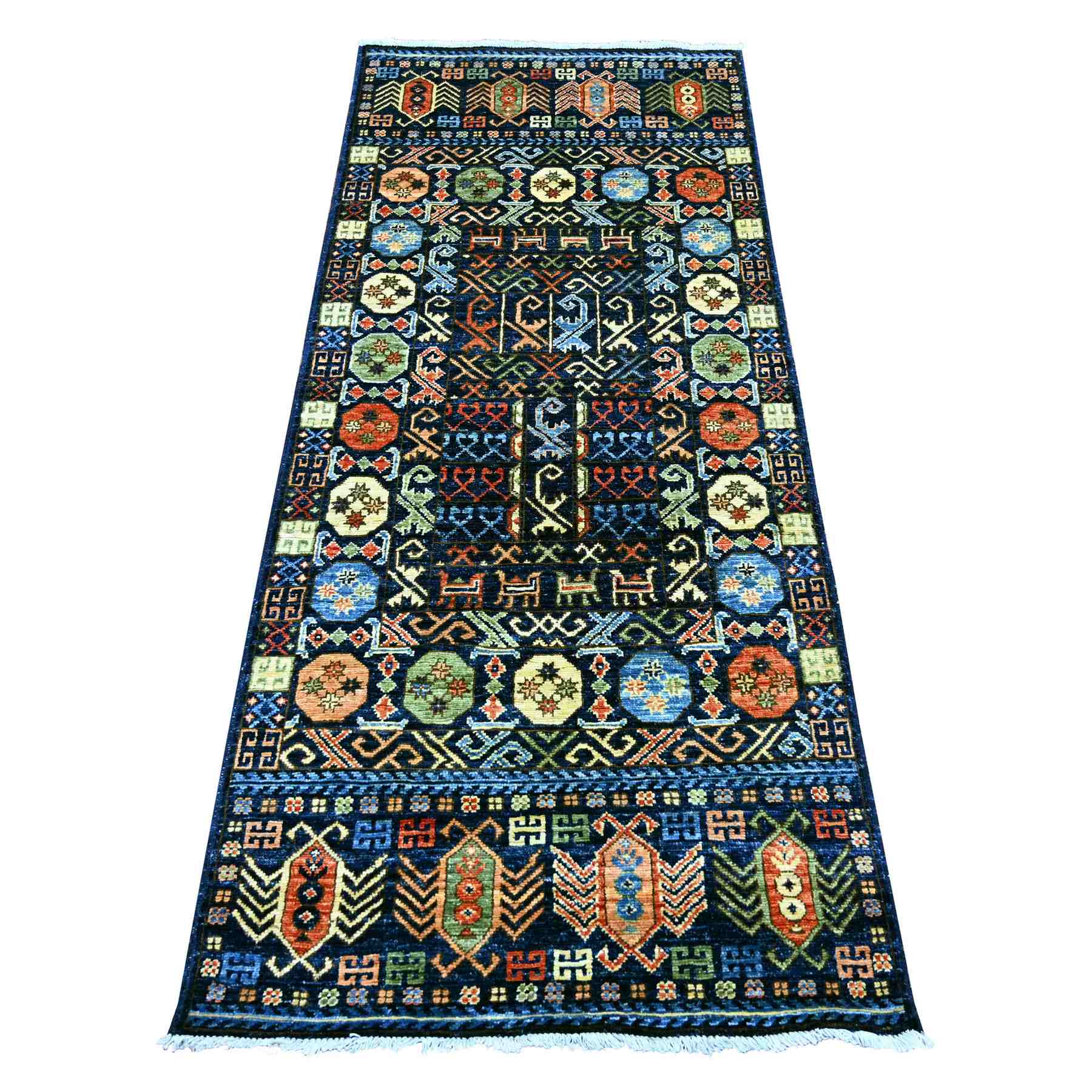 Tribal-Geometric-Hand-Knotted-Rug-114680