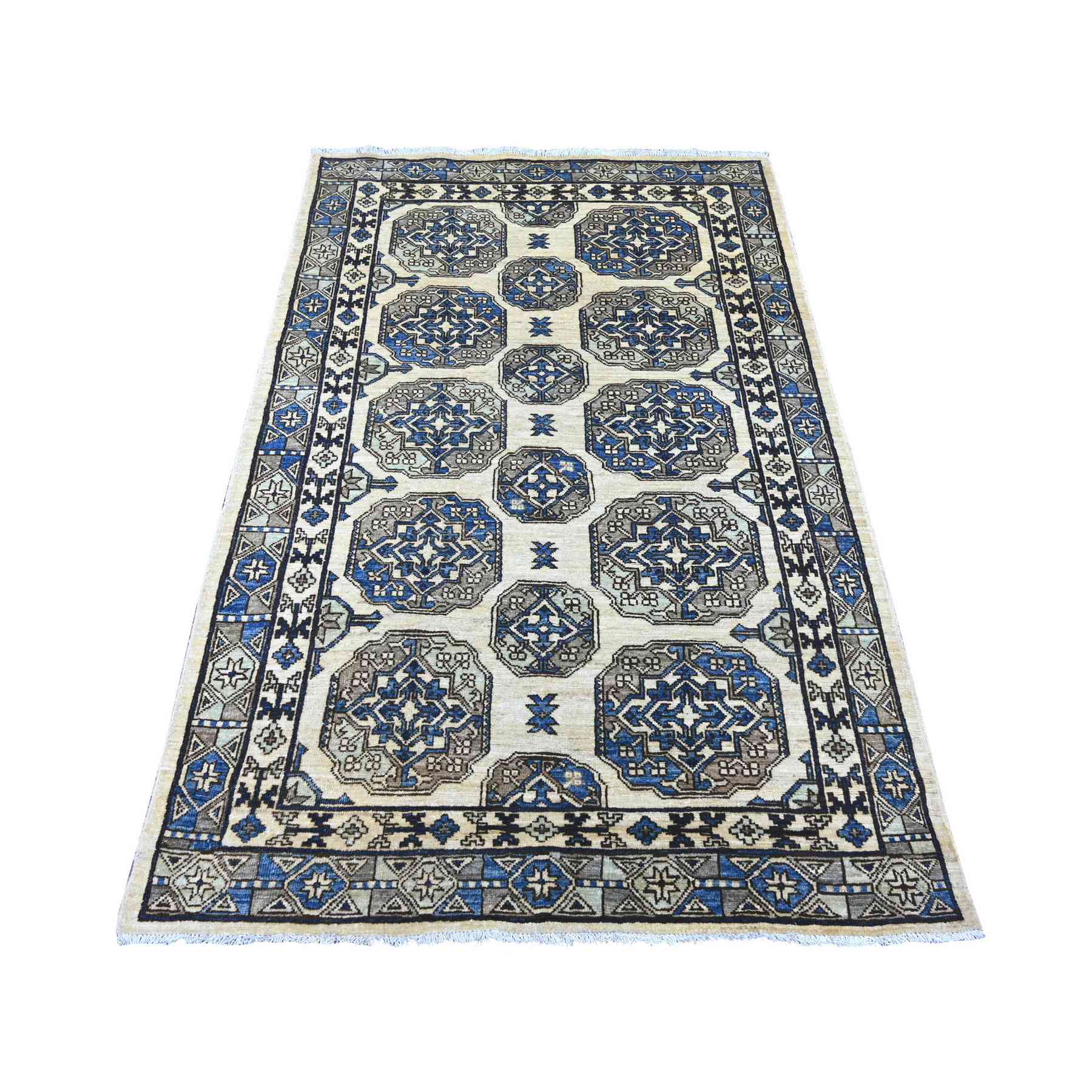 Tribal-Geometric-Hand-Knotted-Rug-114685