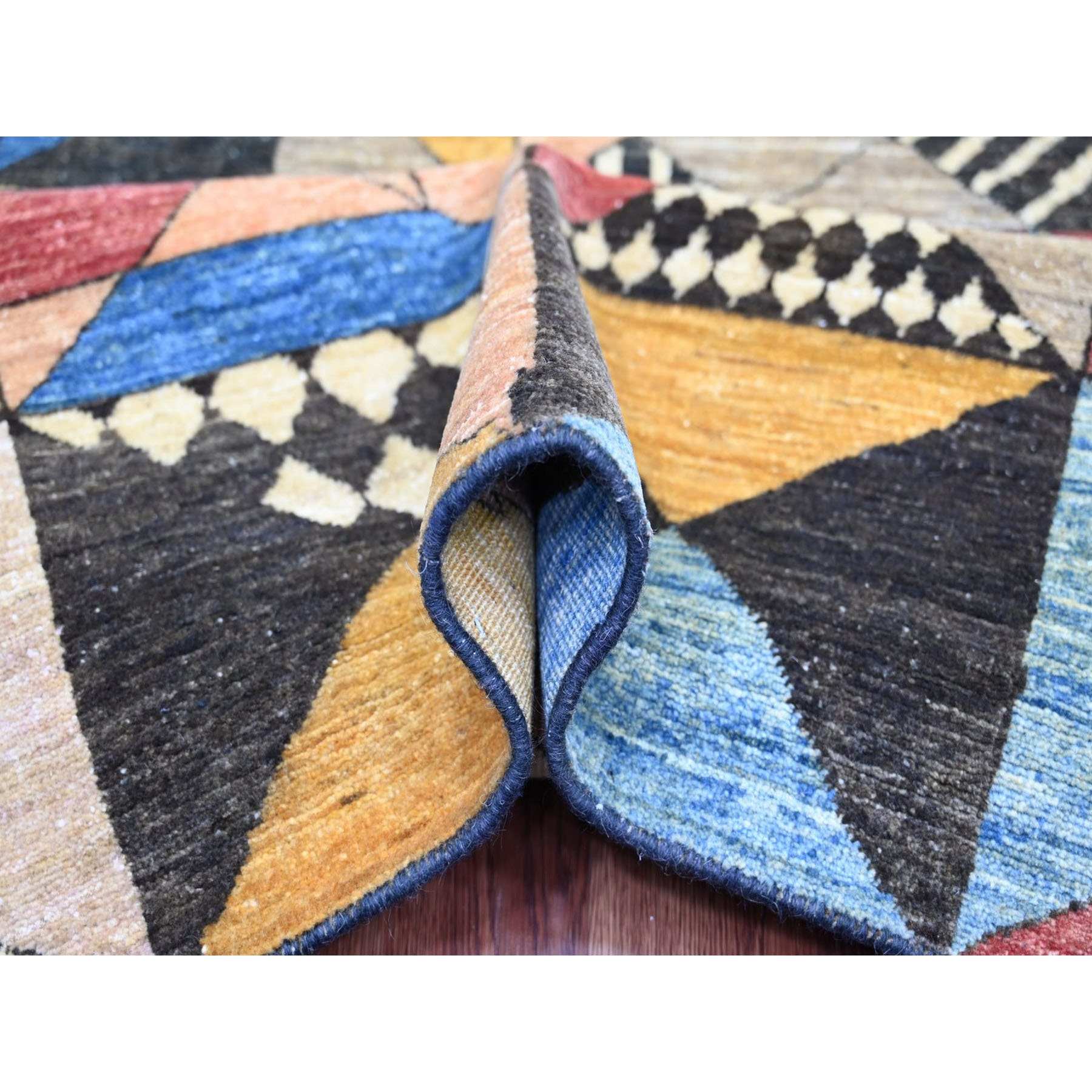 Tribal-Geometric-Hand-Knotted-Rug-114815