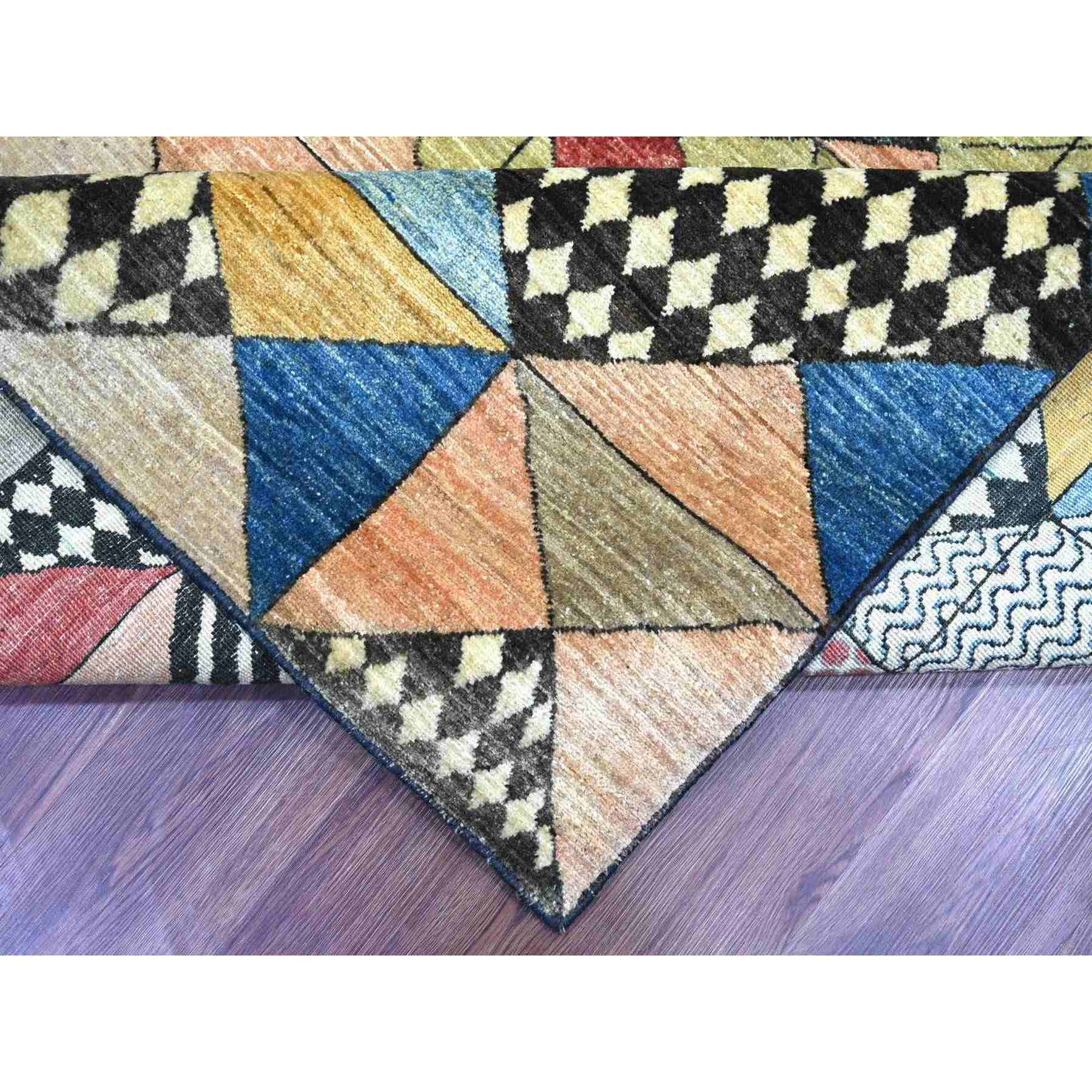 Tribal-Geometric-Hand-Knotted-Rug-114815