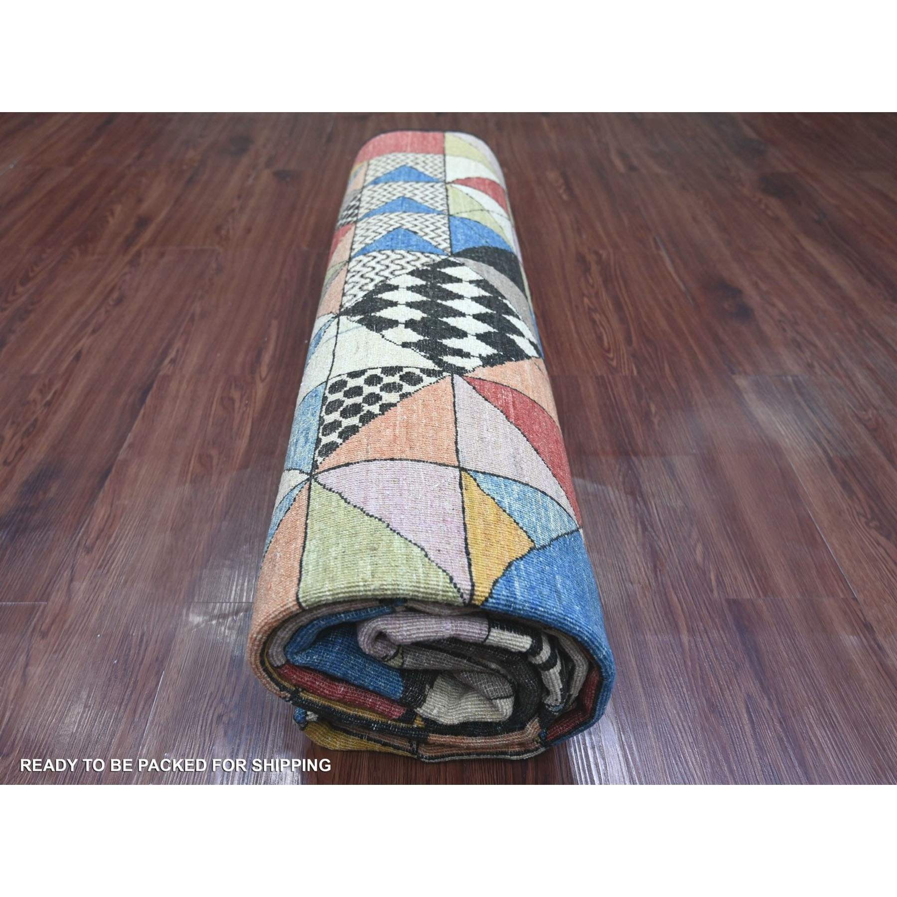 Tribal-Geometric-Hand-Knotted-Rug-114815