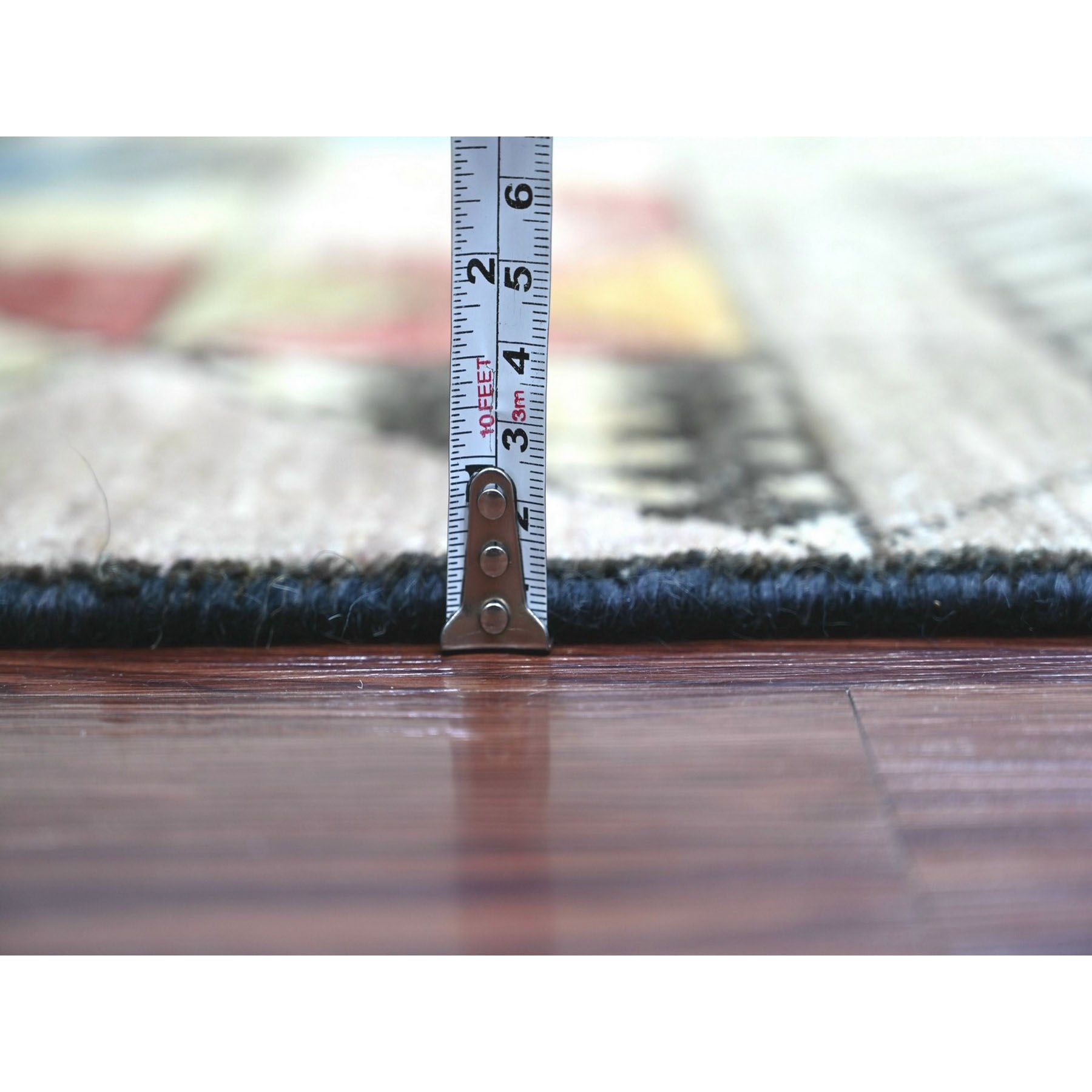 Tribal-Geometric-Hand-Knotted-Rug-114815