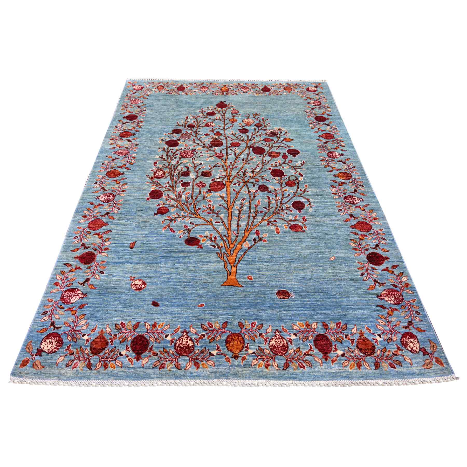 Tribal-Geometric-Hand-Knotted-Rug-114820