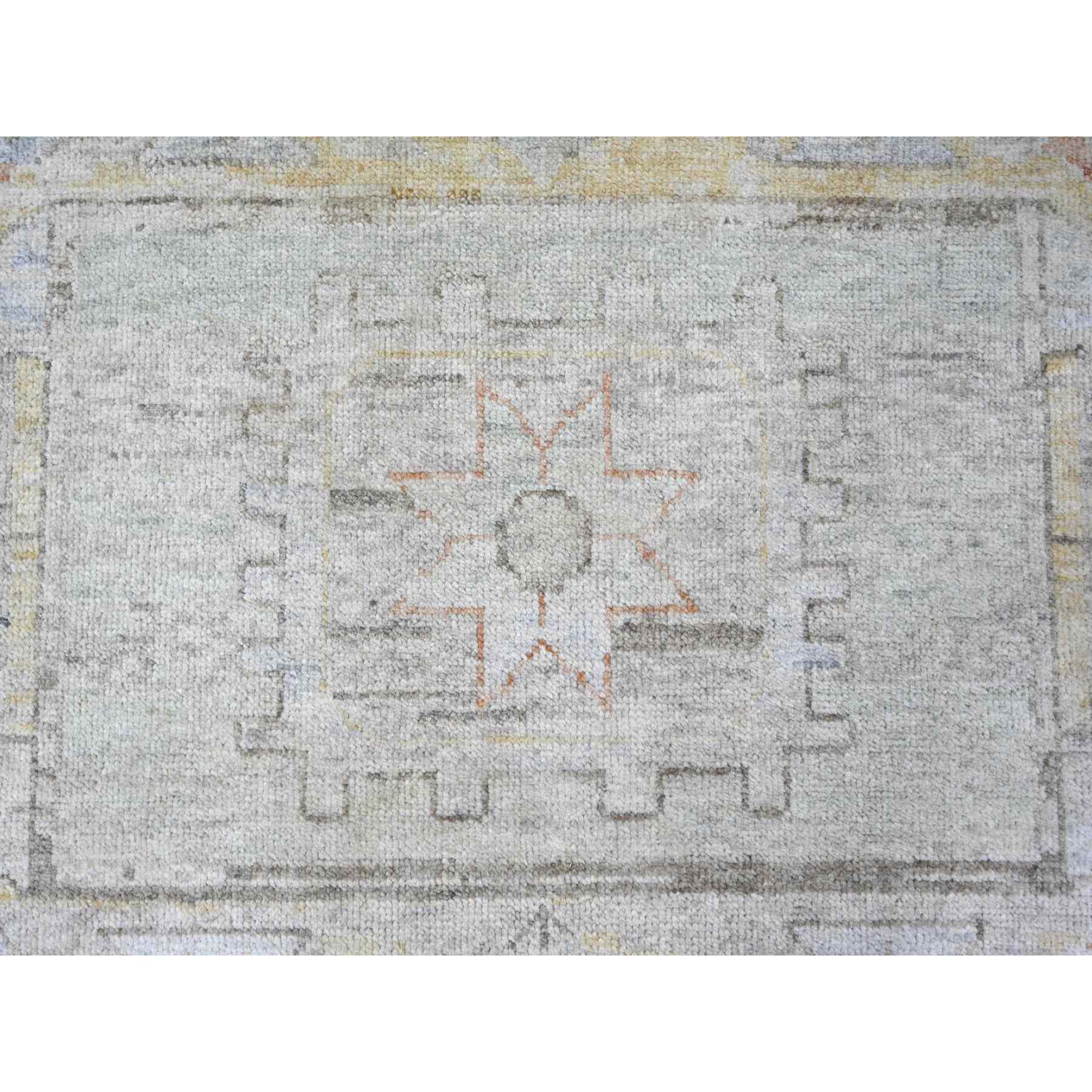 Oushak-And-Peshawar-Hand-Knotted-Rug-119480