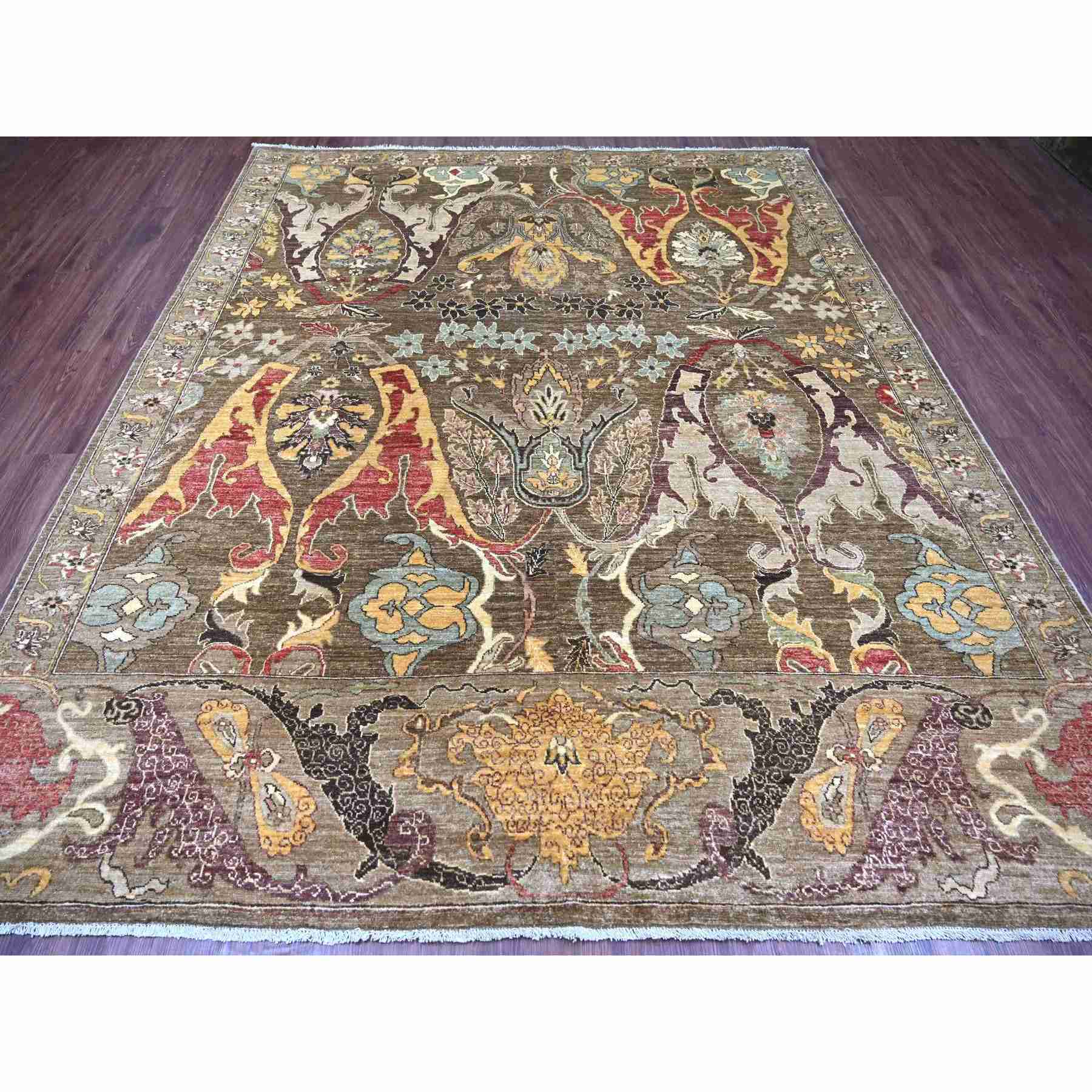 Tribal-Geometric-Hand-Knotted-Rug-119485