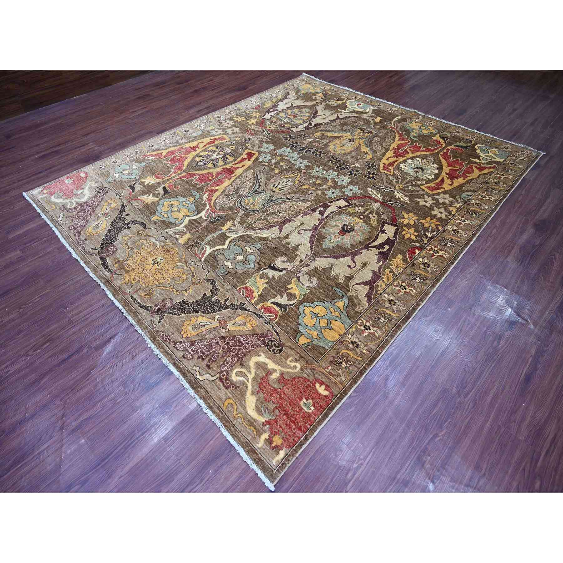 Tribal-Geometric-Hand-Knotted-Rug-119485