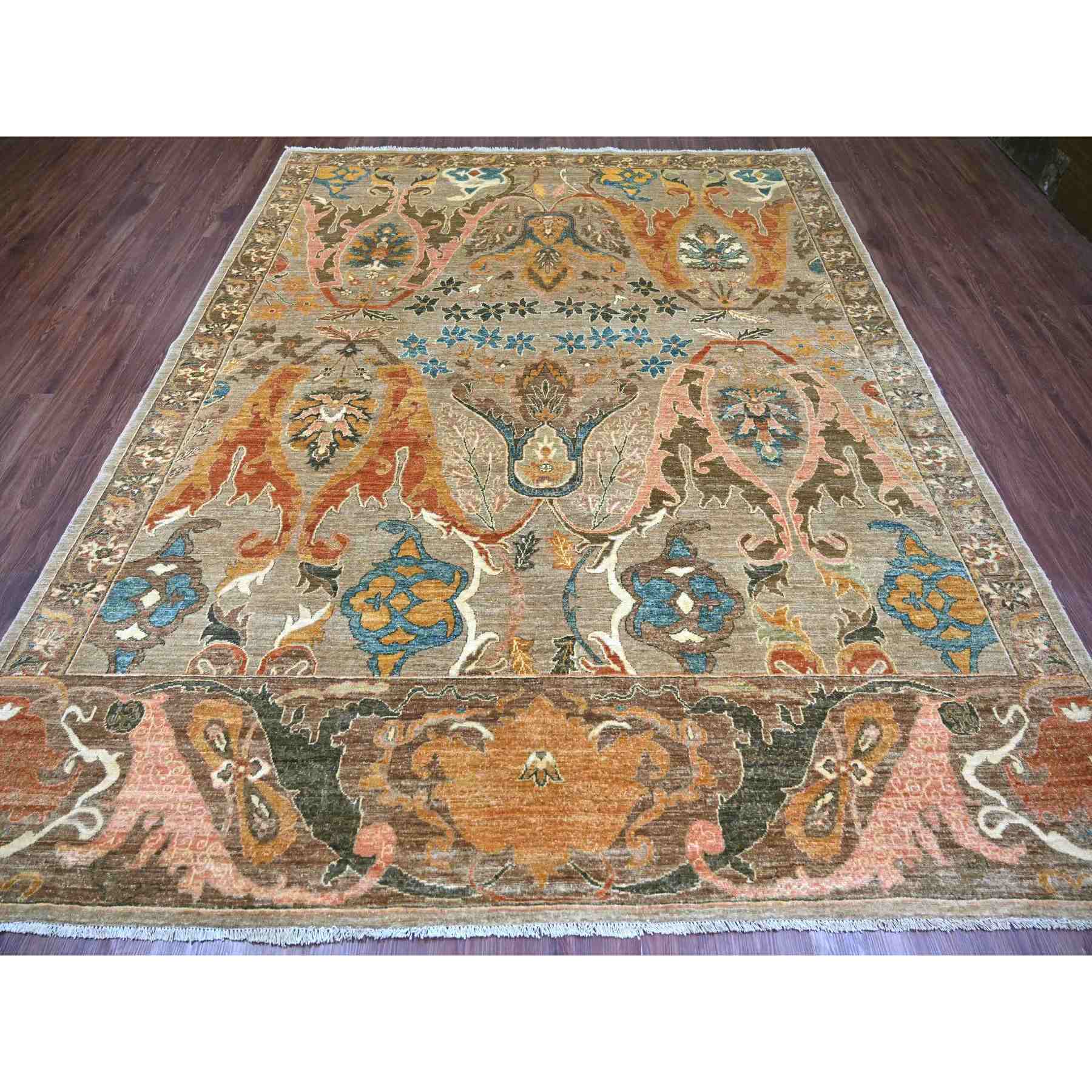 Tribal-Geometric-Hand-Knotted-Rug-119500