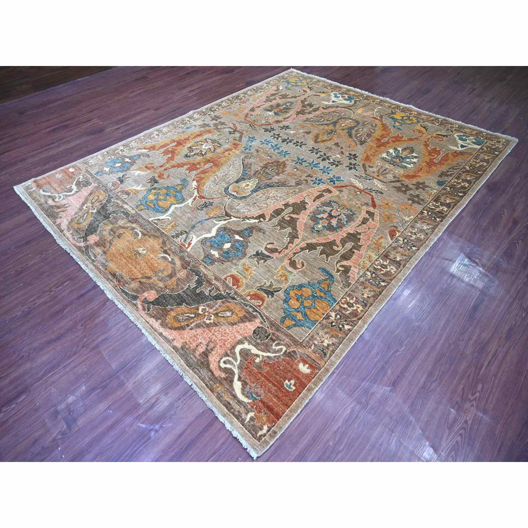 Tribal-Geometric-Hand-Knotted-Rug-119500