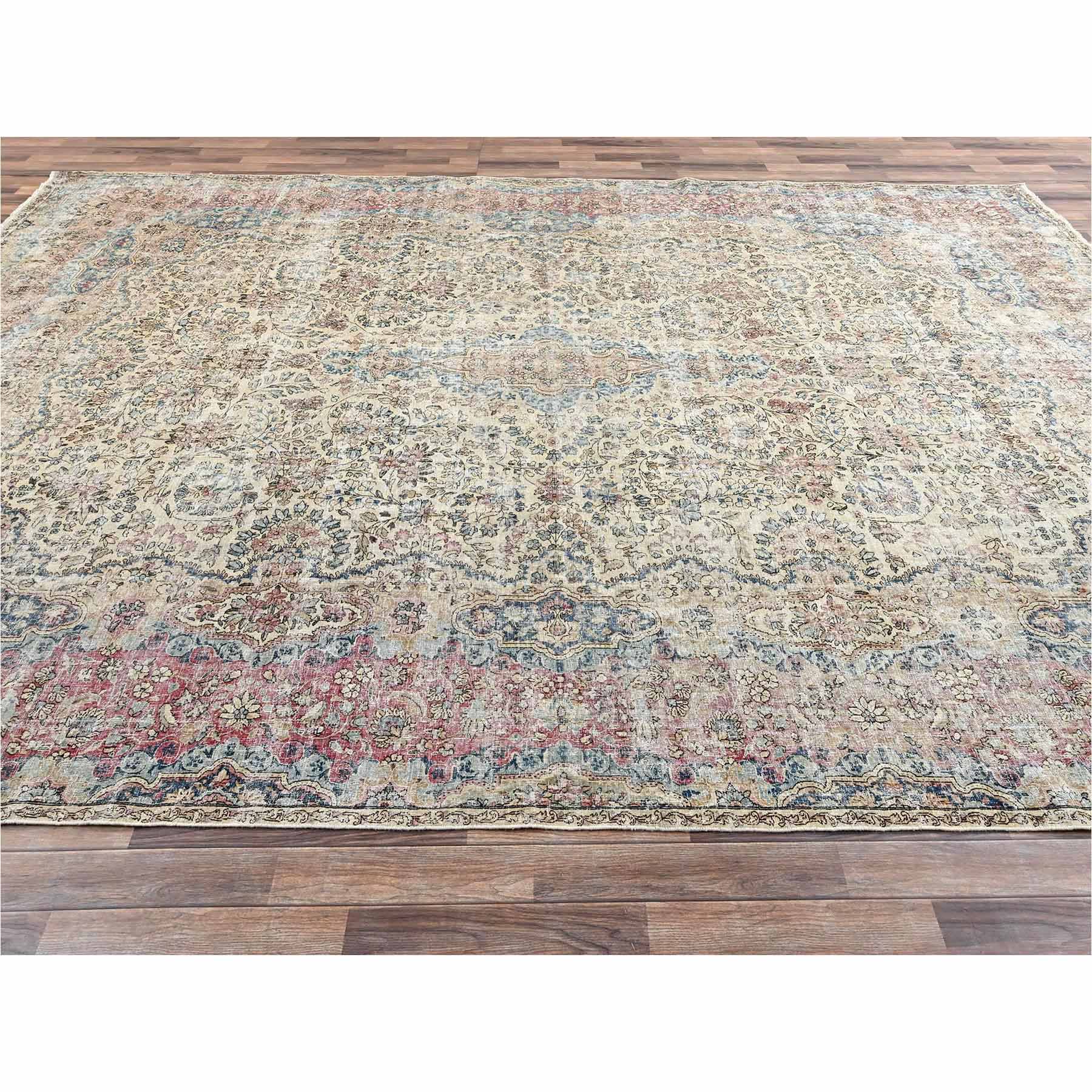 Antique-Hand-Knotted-Rug-13700