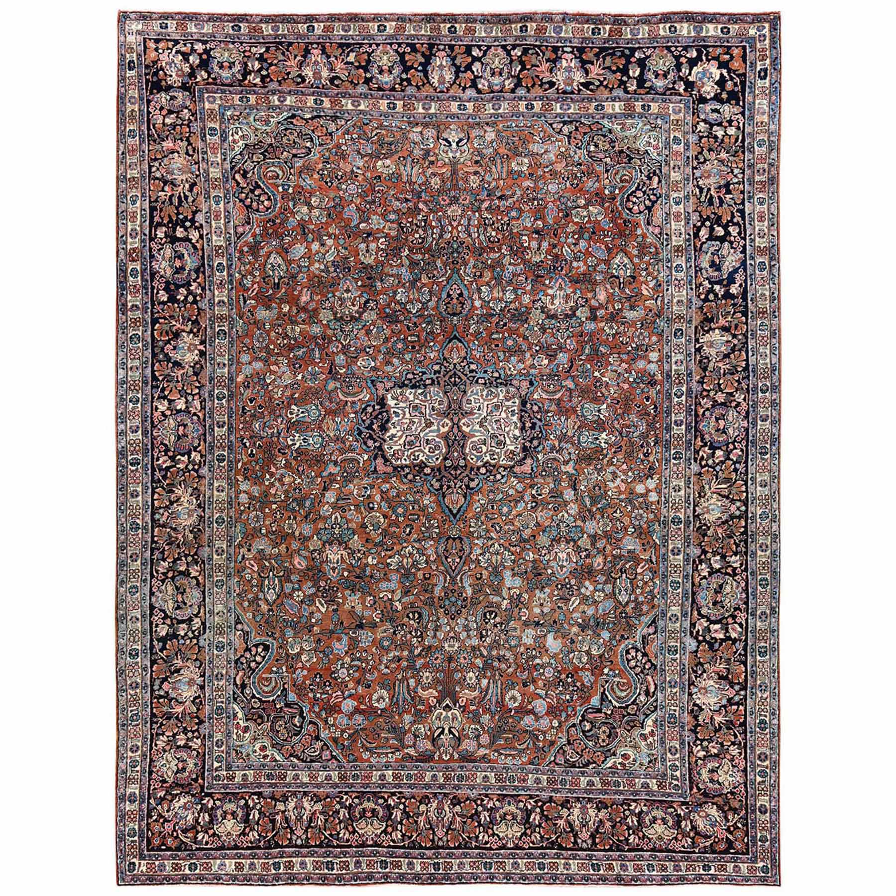 Antique-Hand-Knotted-Rug-13765
