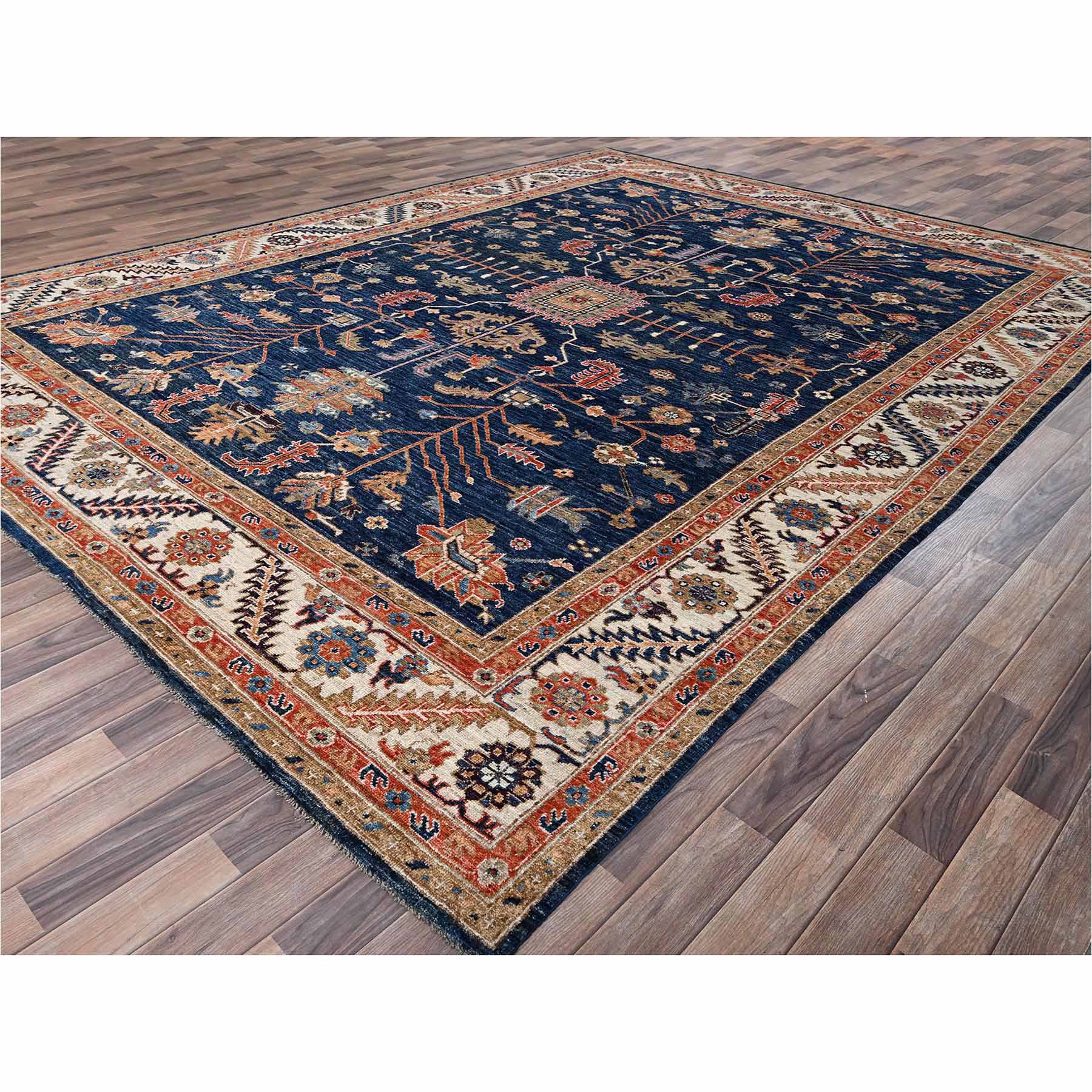 Heriz-Hand-Knotted-Rug-14050