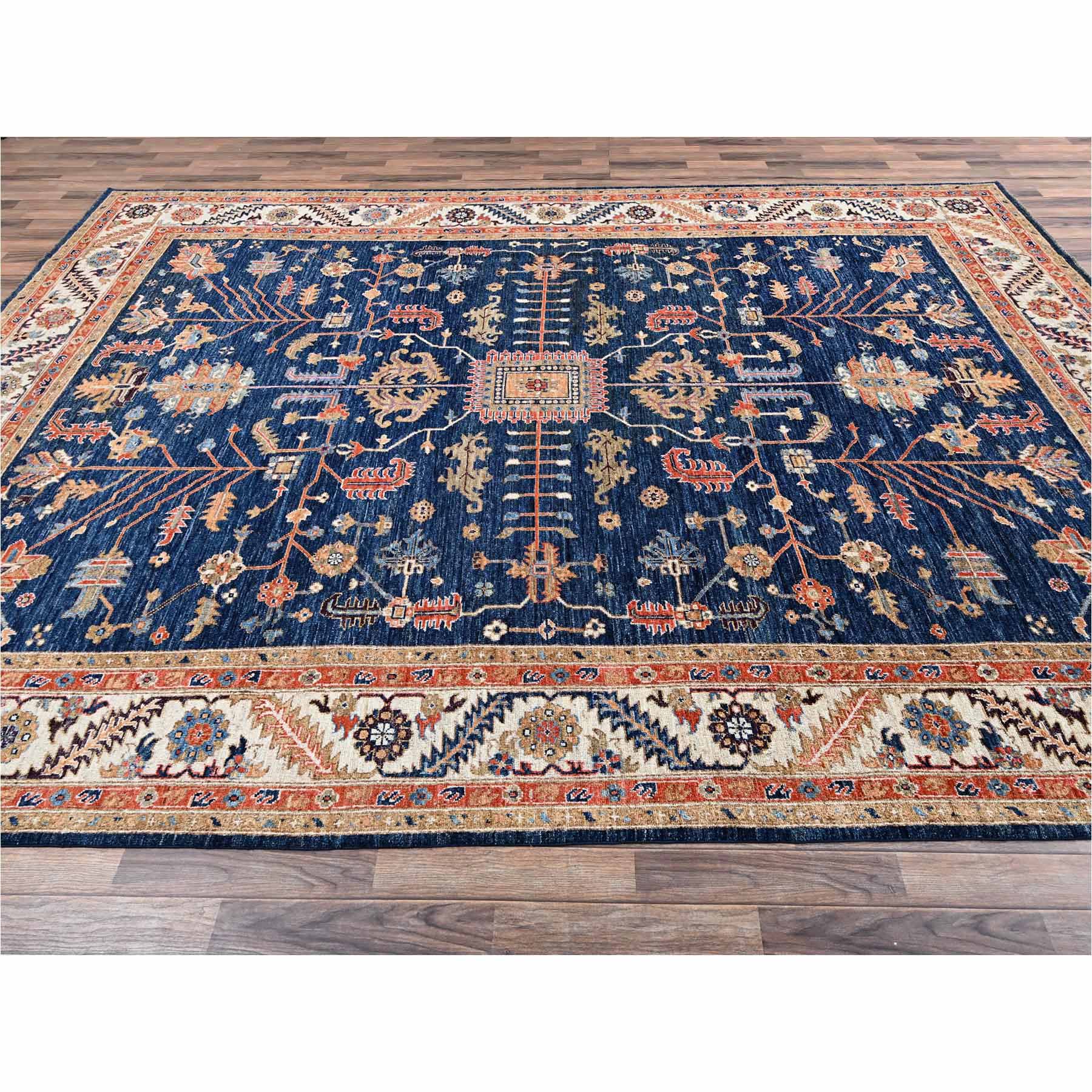 Heriz-Hand-Knotted-Rug-14050