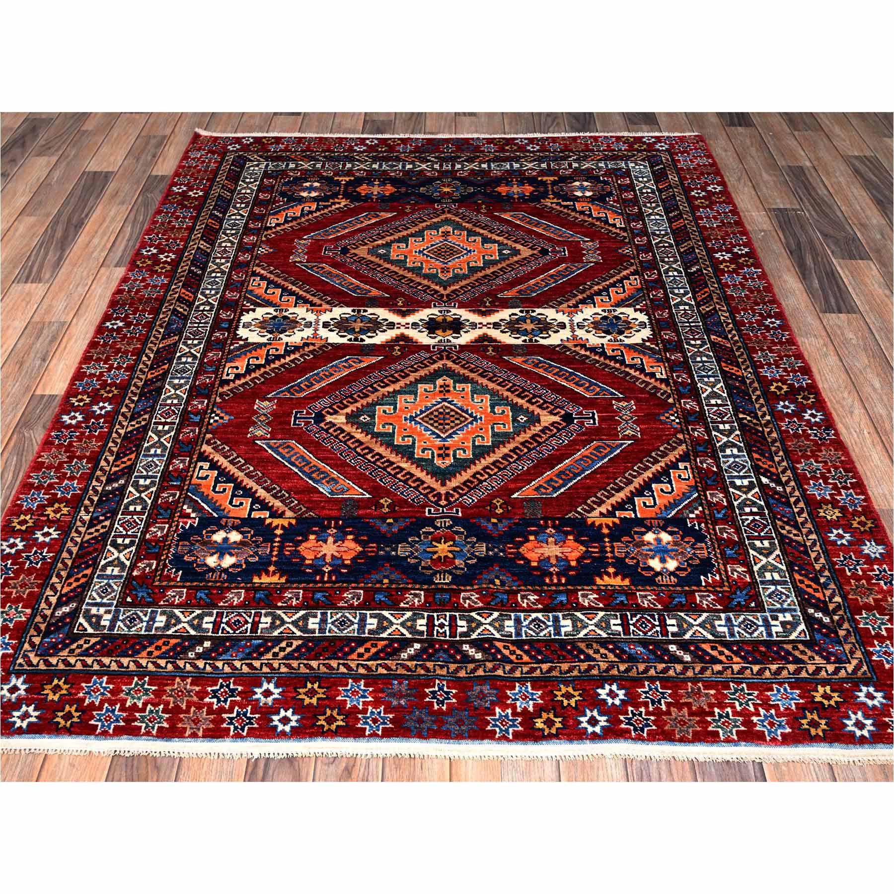 Kazak-Hand-Knotted-Rug-13340