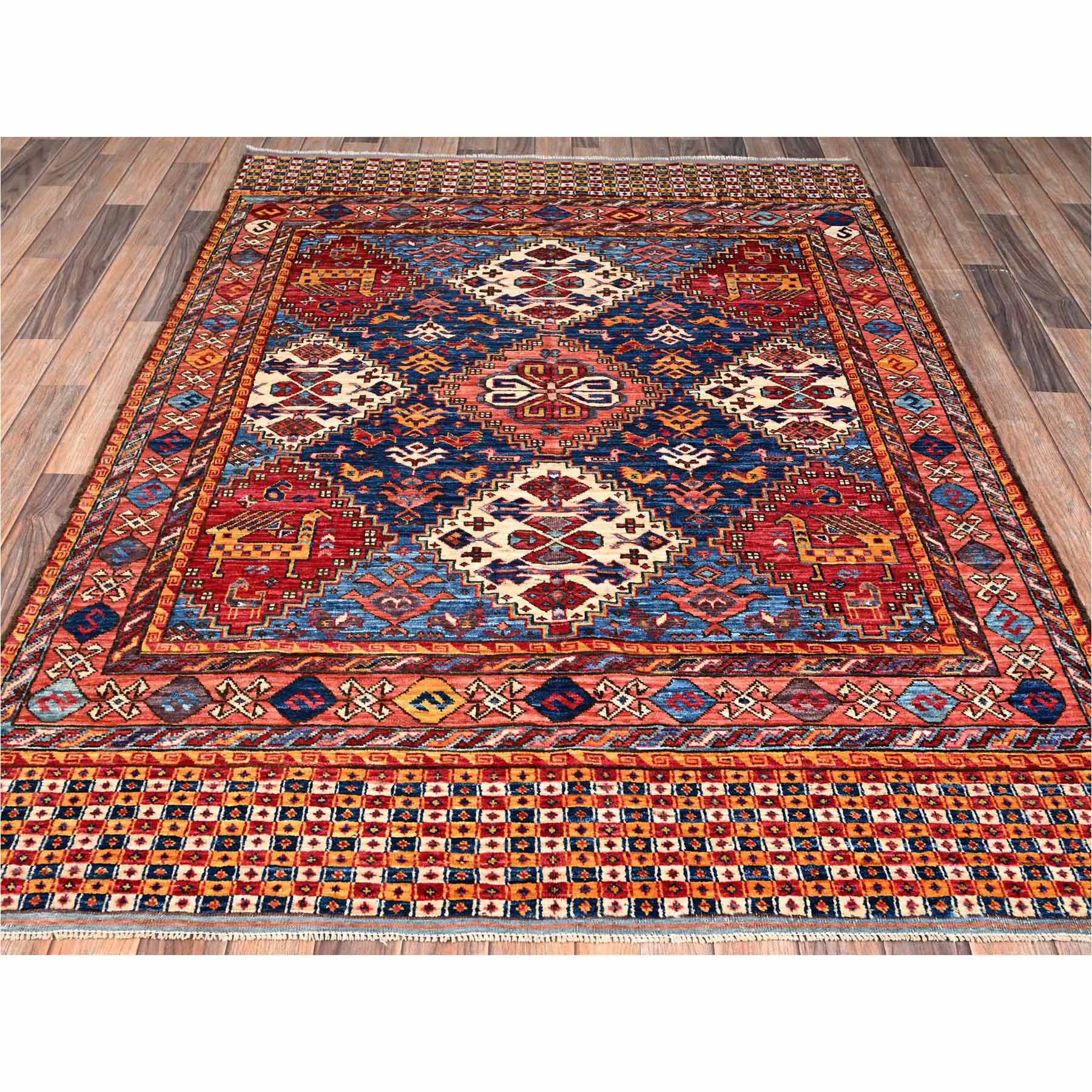 Kazak-Hand-Knotted-Rug-13345