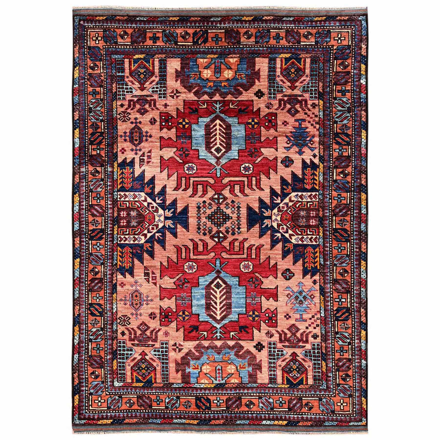 Kazak-Hand-Knotted-Rug-13370
