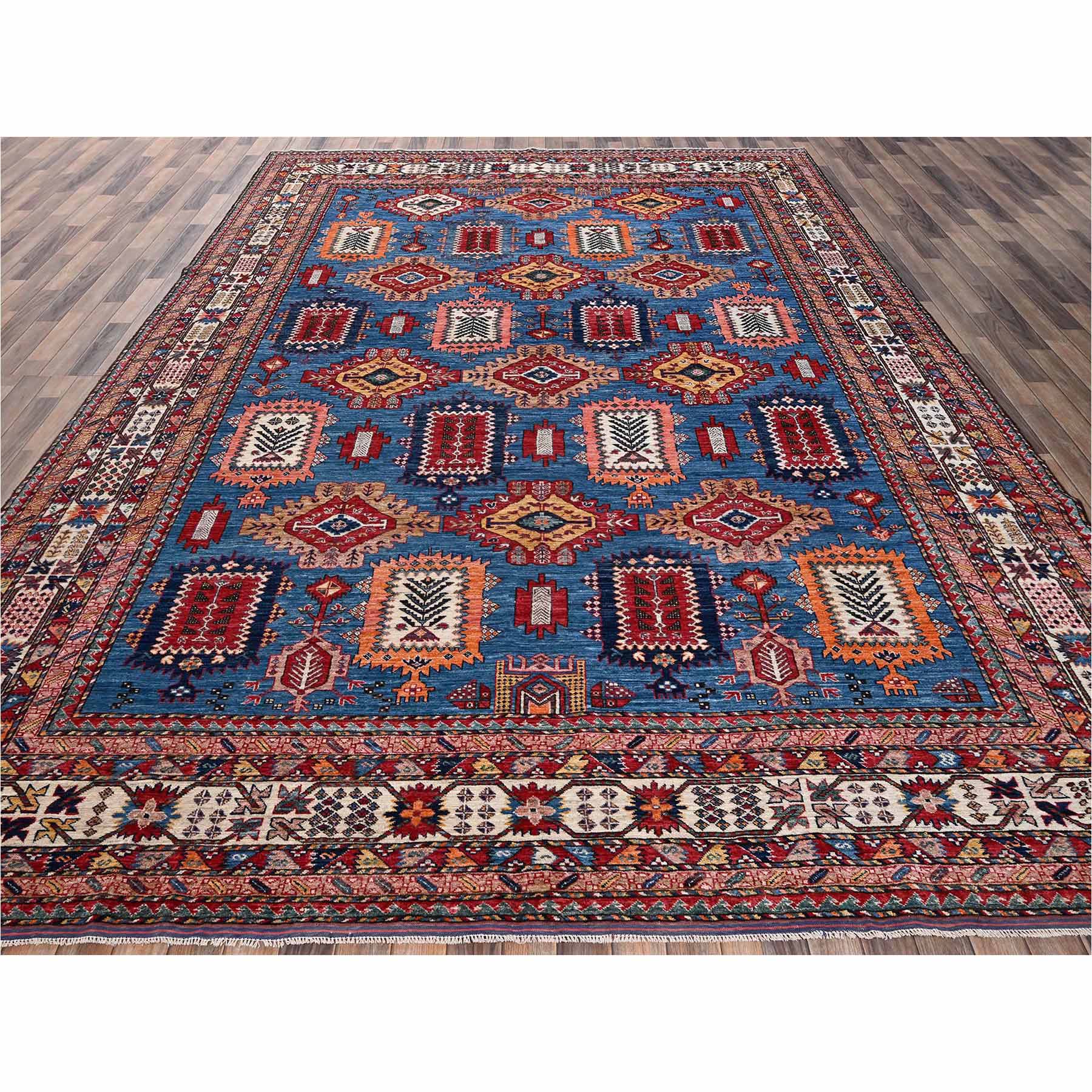 Kazak-Hand-Knotted-Rug-13870
