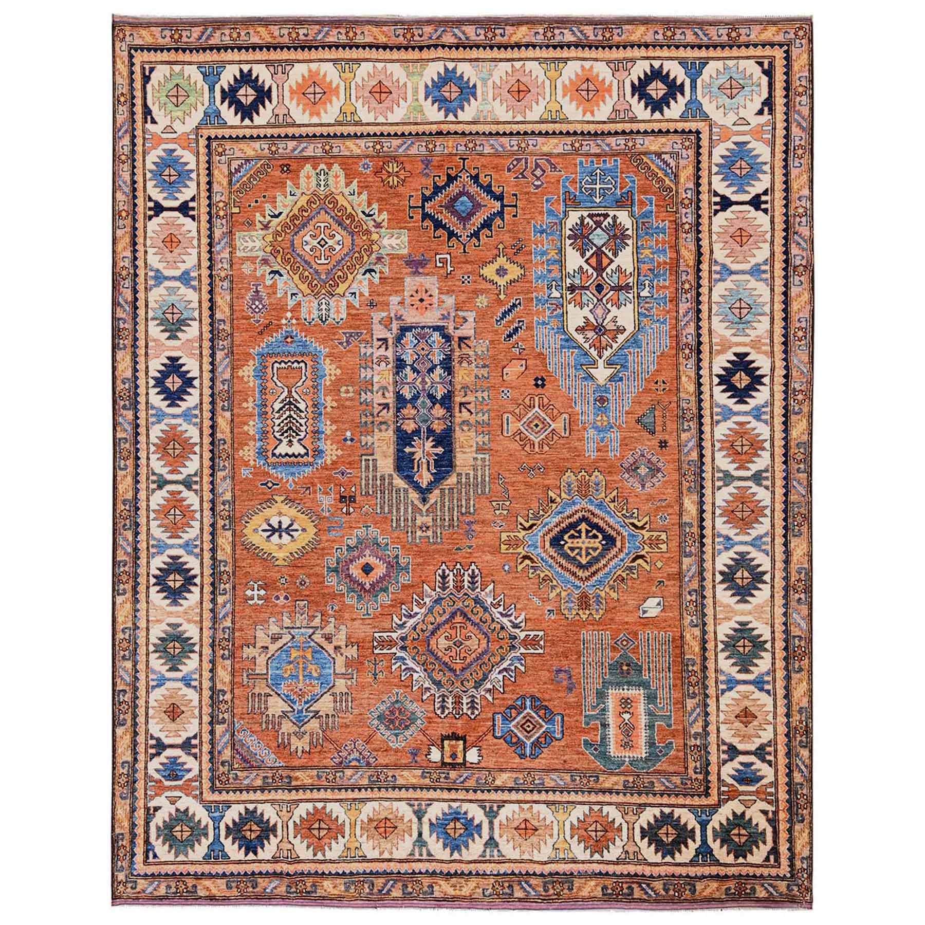 Kazak-Hand-Knotted-Rug-13875