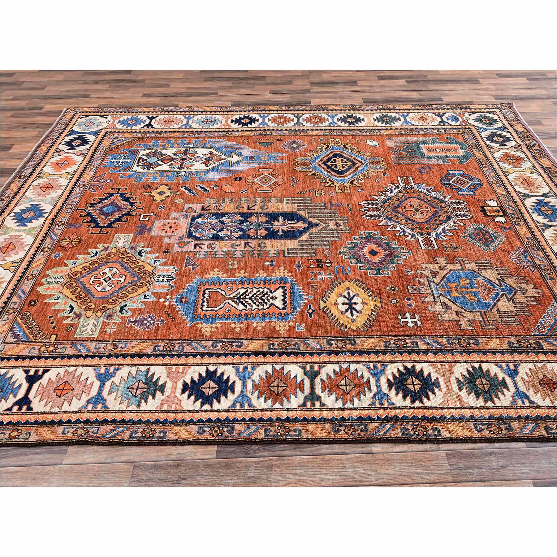 Kazak-Hand-Knotted-Rug-13875