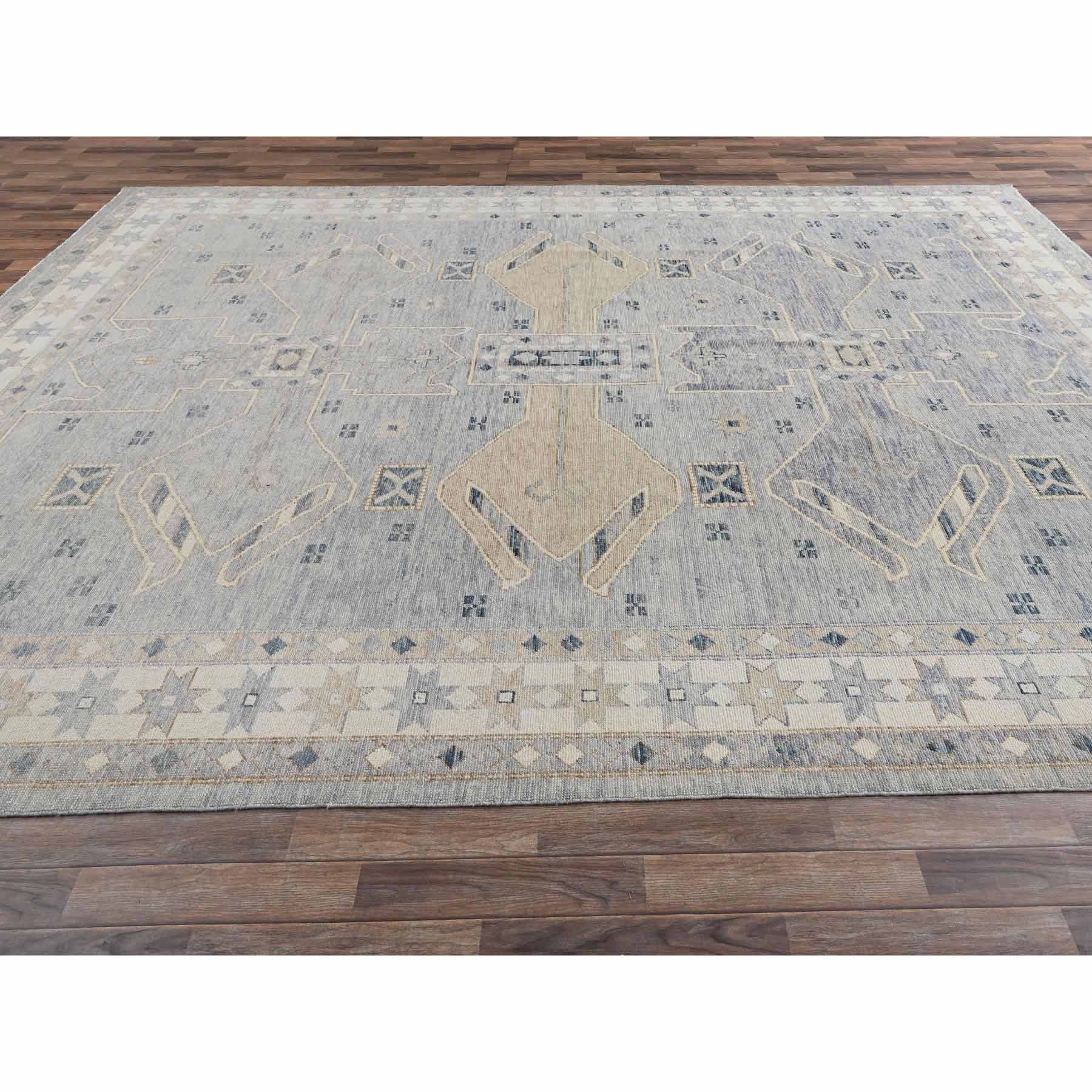 Oushak-And-Peshawar-Hand-Knotted-Rug-12800