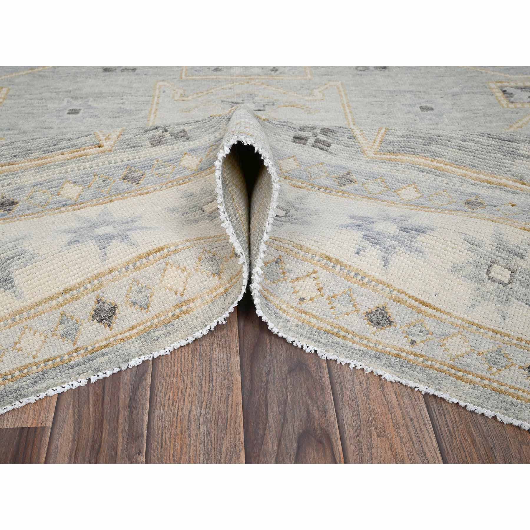 Oushak-And-Peshawar-Hand-Knotted-Rug-12805