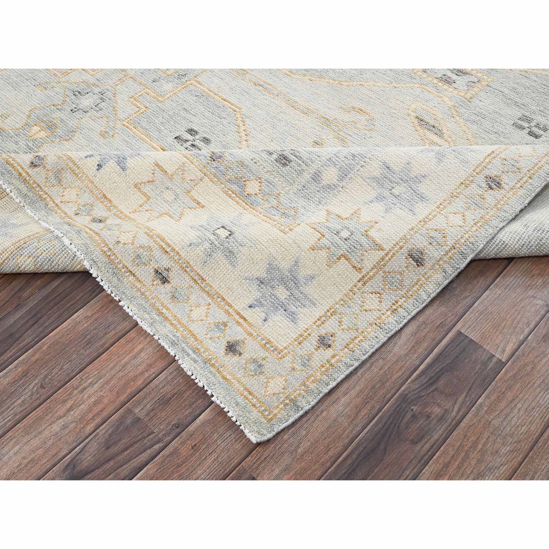 Oushak-And-Peshawar-Hand-Knotted-Rug-12805