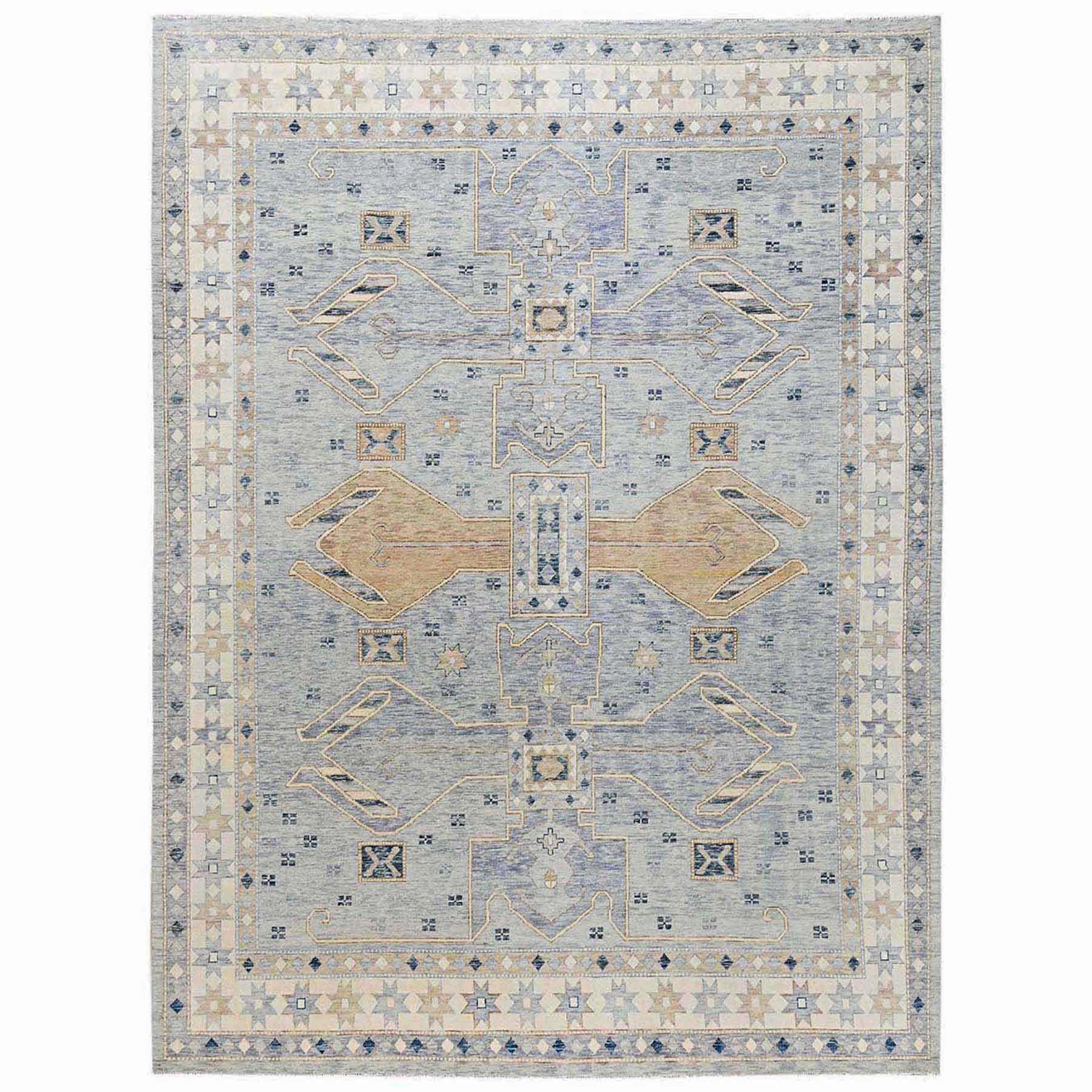 Oushak-And-Peshawar-Hand-Knotted-Rug-12810